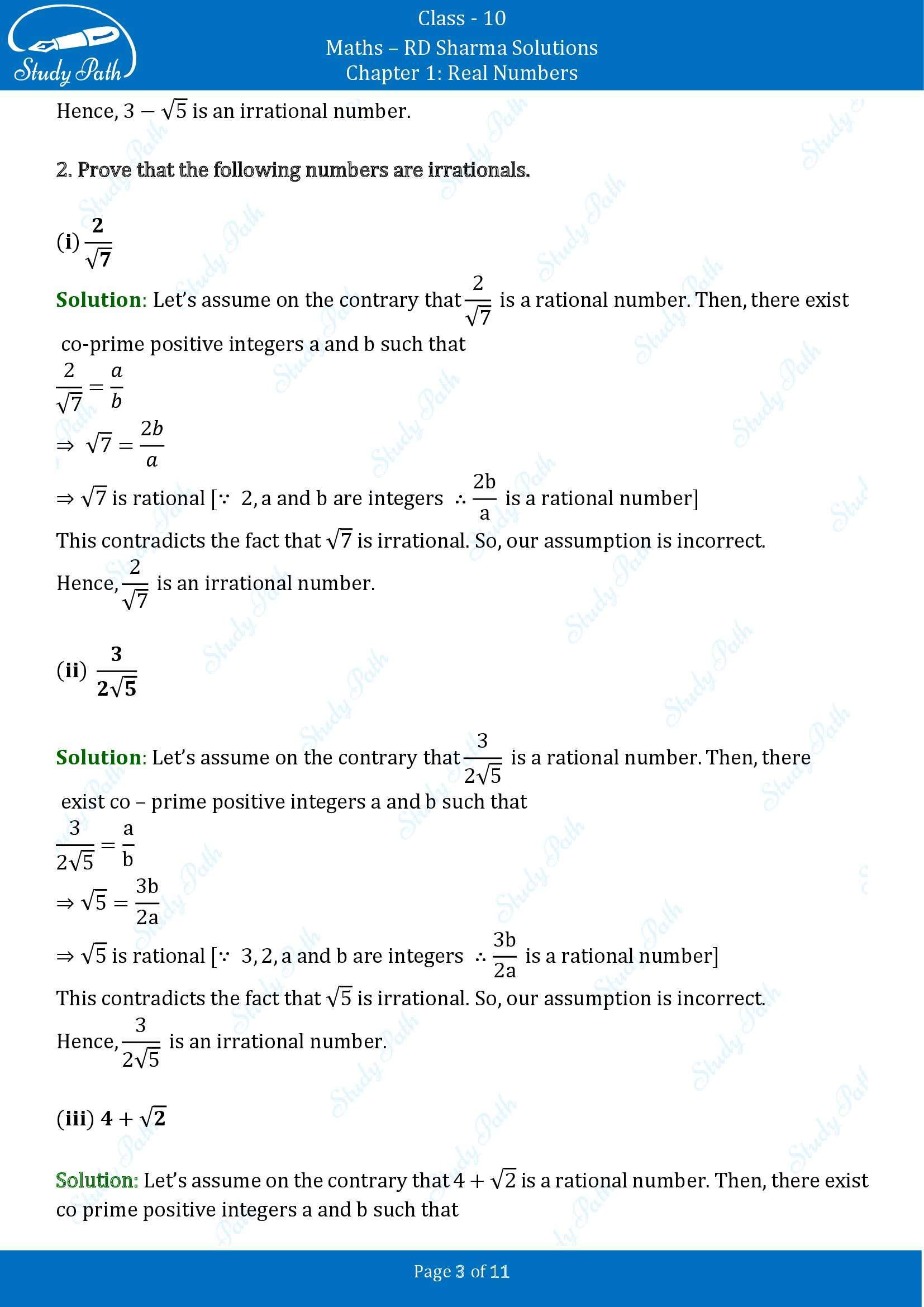 RD Sharma Solutions Class 10 Chapter 1 Real Numbers Exercise 1.3 00003