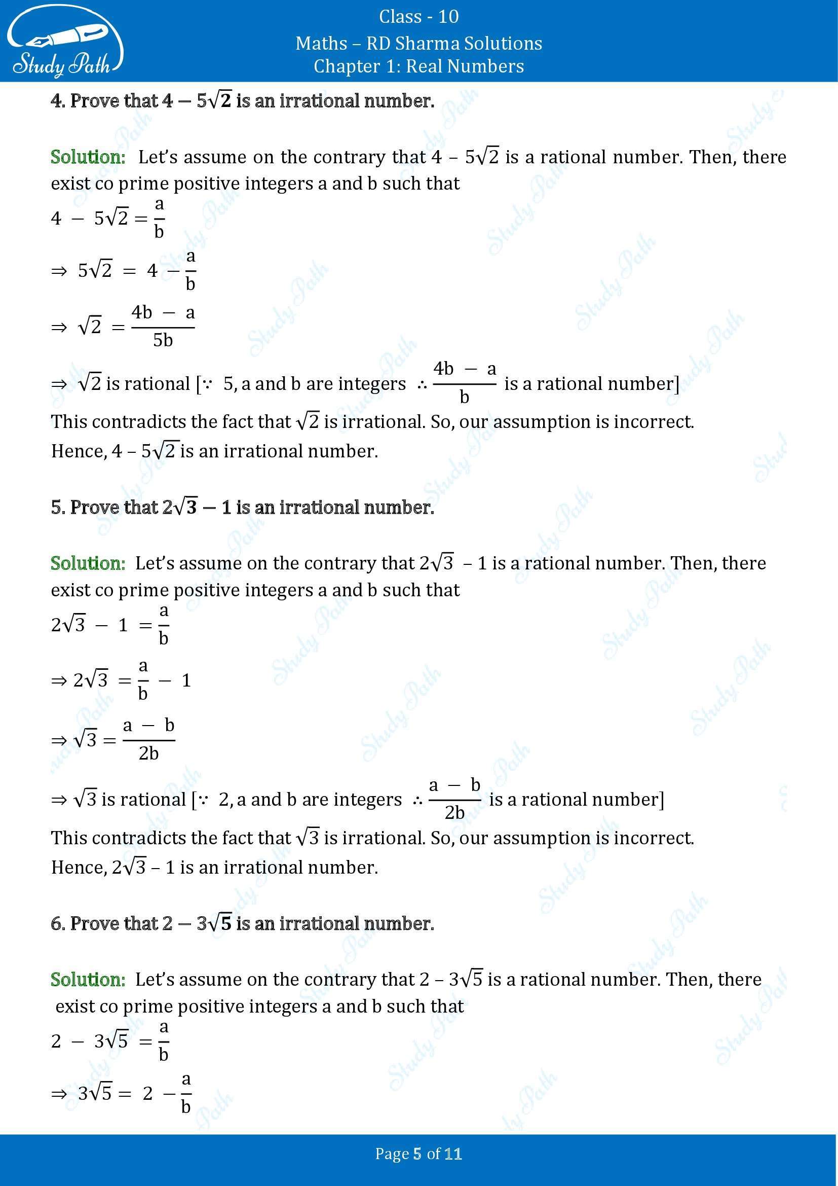 RD Sharma Solutions Class 10 Chapter 1 Real Numbers Exercise 1.3 00005