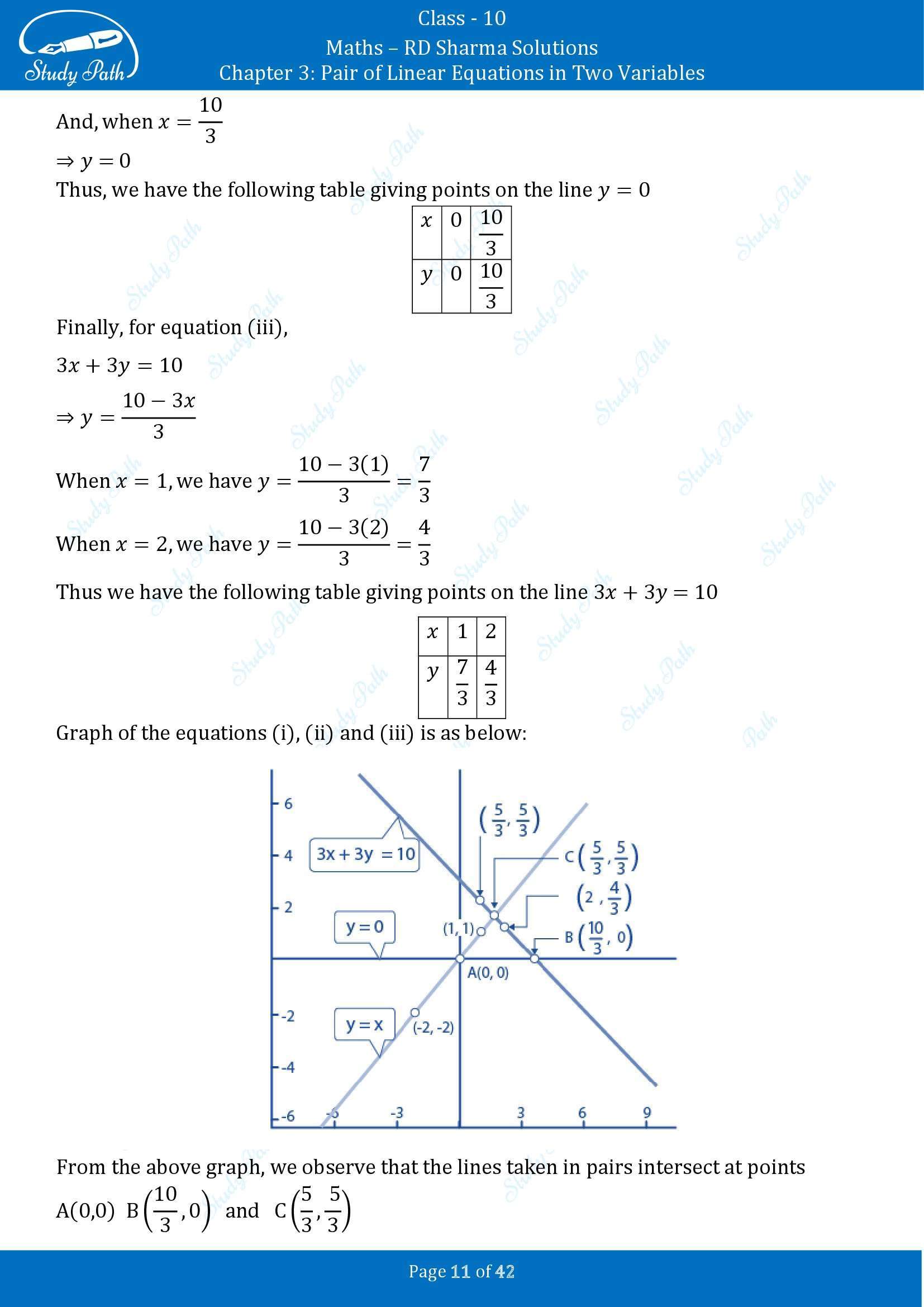 RD Sharma Solutions Class 10 Chapter 3 Pair of Linear Equations in Two Variables Exercise 3.2 00011