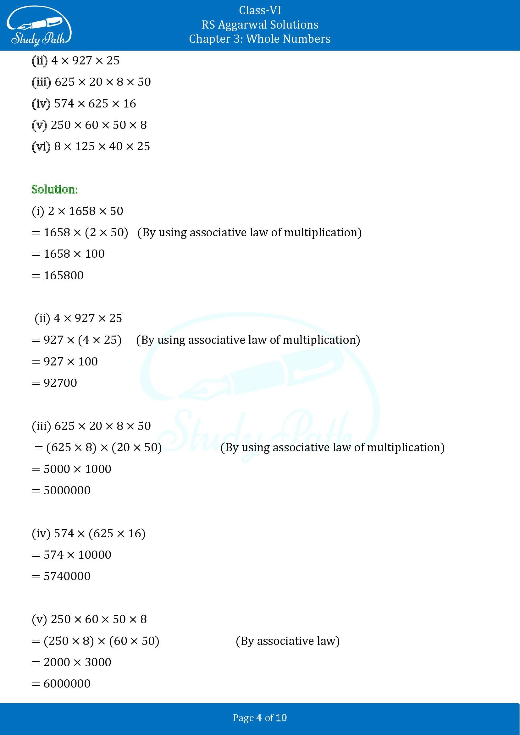 RS Aggarwal Solutions Class 6 Chapter 3 Whole Numbers Exercise 3D 00004