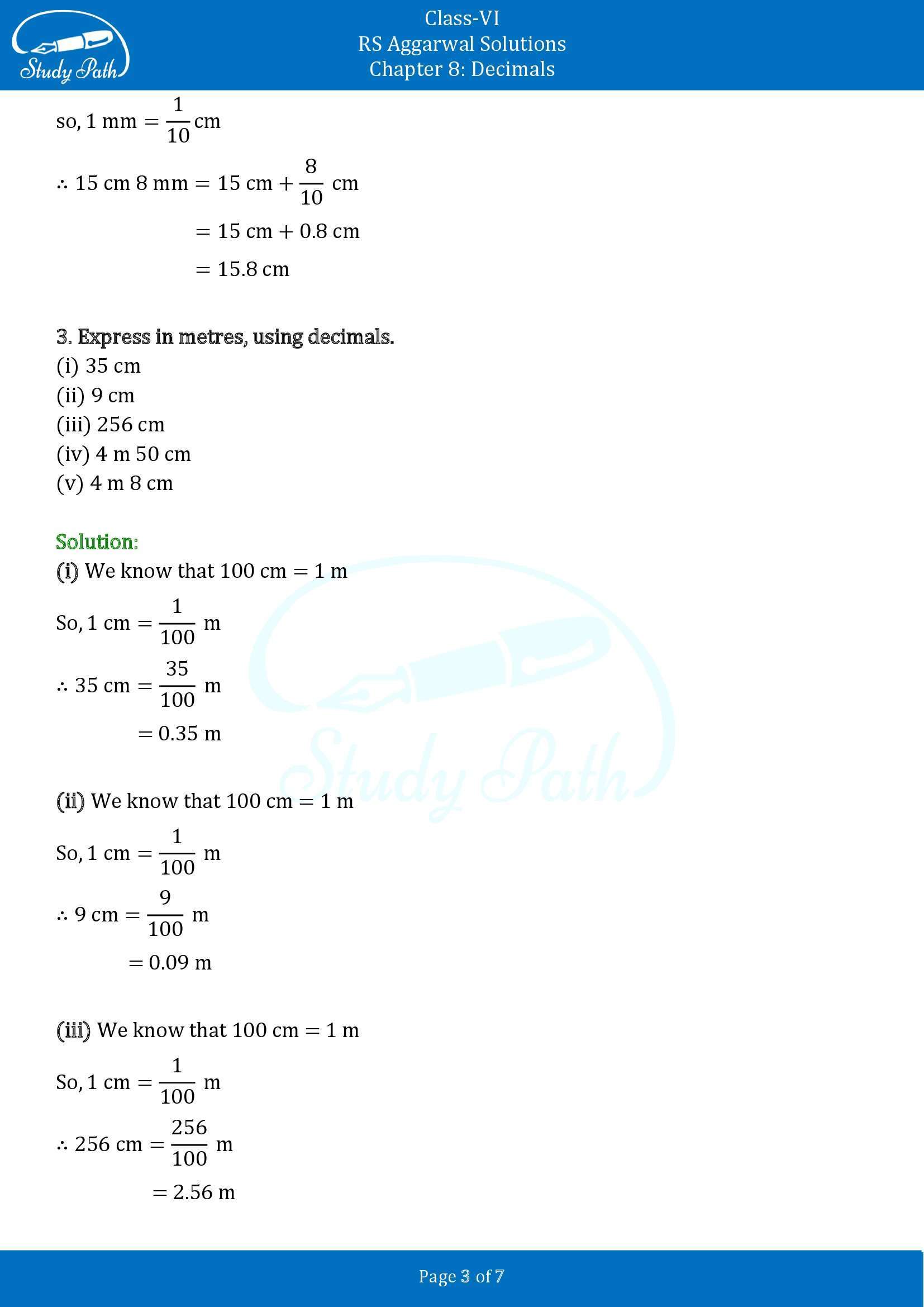 RS Aggarwal Solutions Class 6 Chapter 8 Decimals Exercise 8C 00003