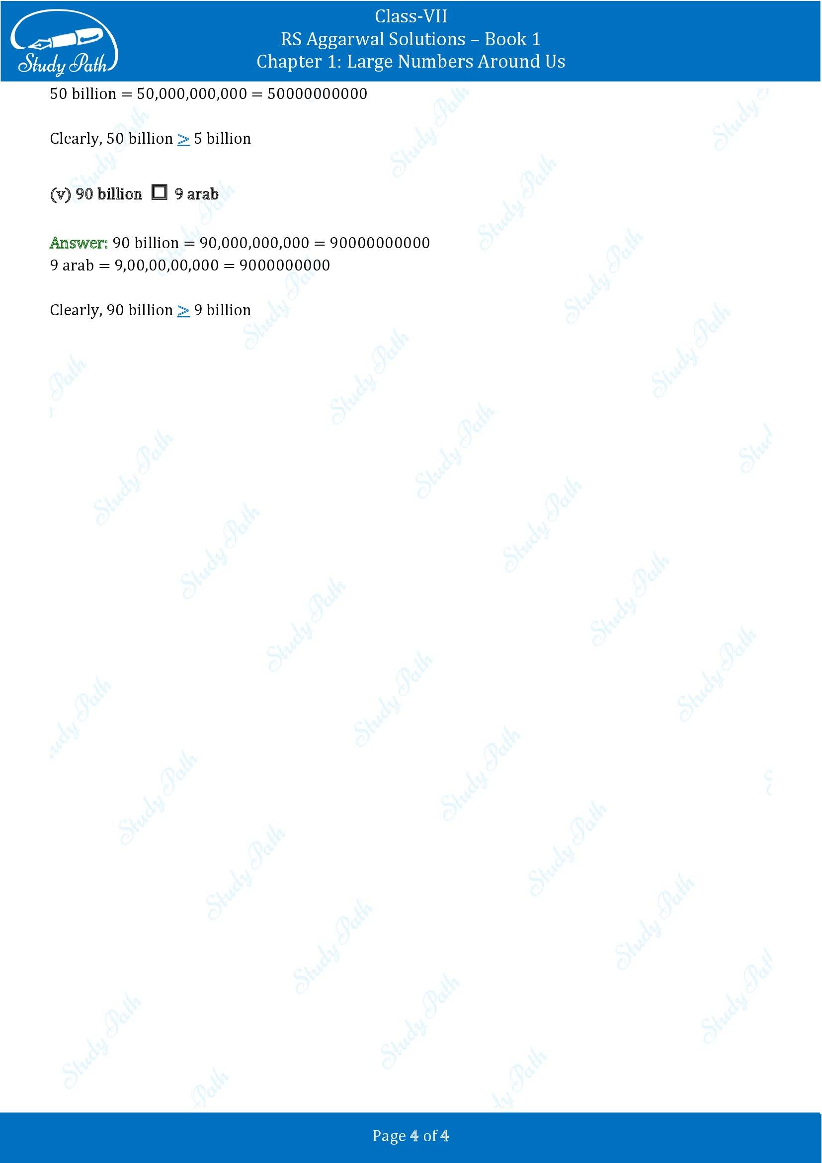 RS Aggarwal Solutions Class 7 Book 1 Chapter 1 Large Numbers Around Us Exercise 1A 00004