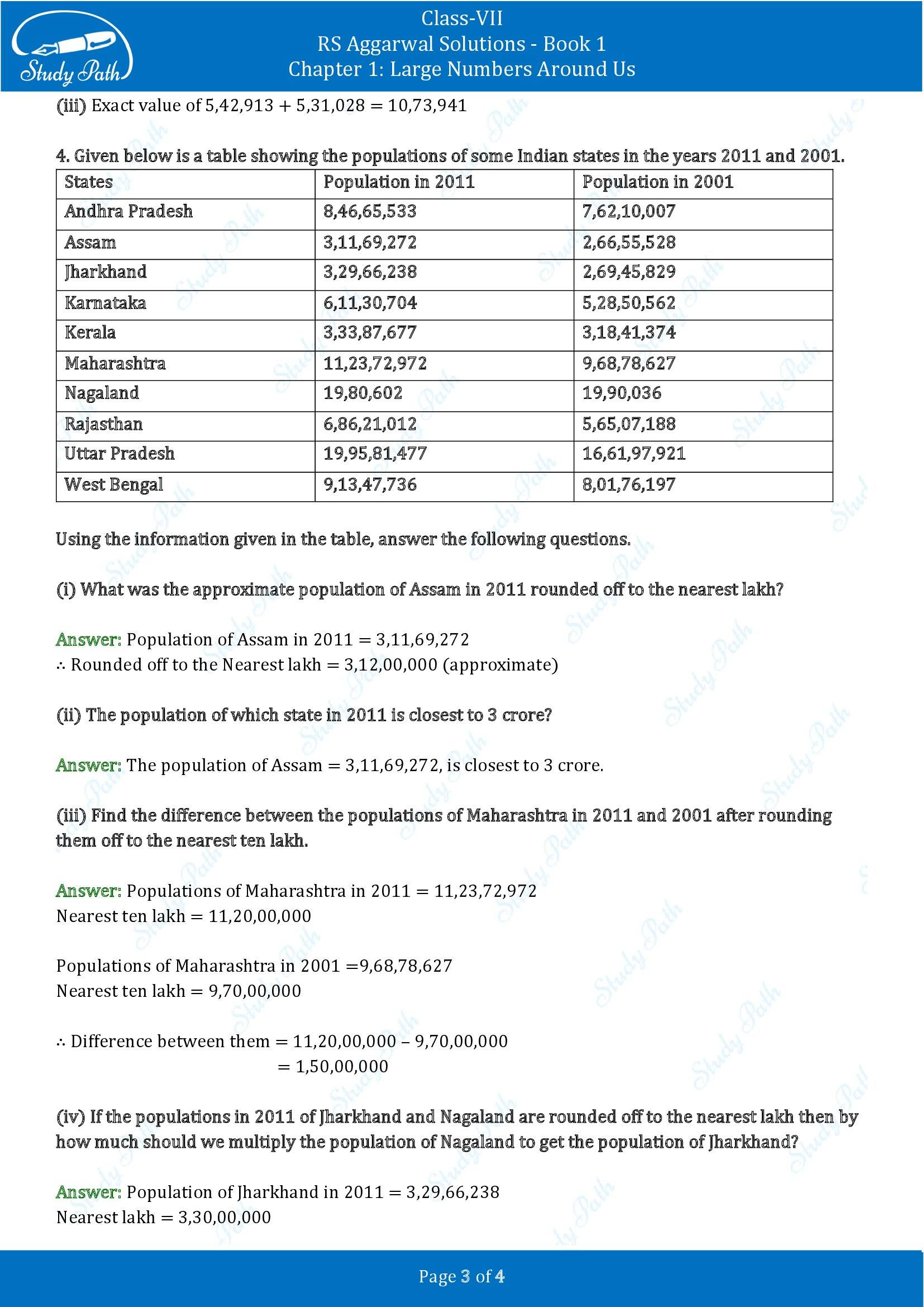 RS Aggarwal Solutions Class 7 Book 1 Chapter 1 Large Numbers Around Us Exercise 1C 00003