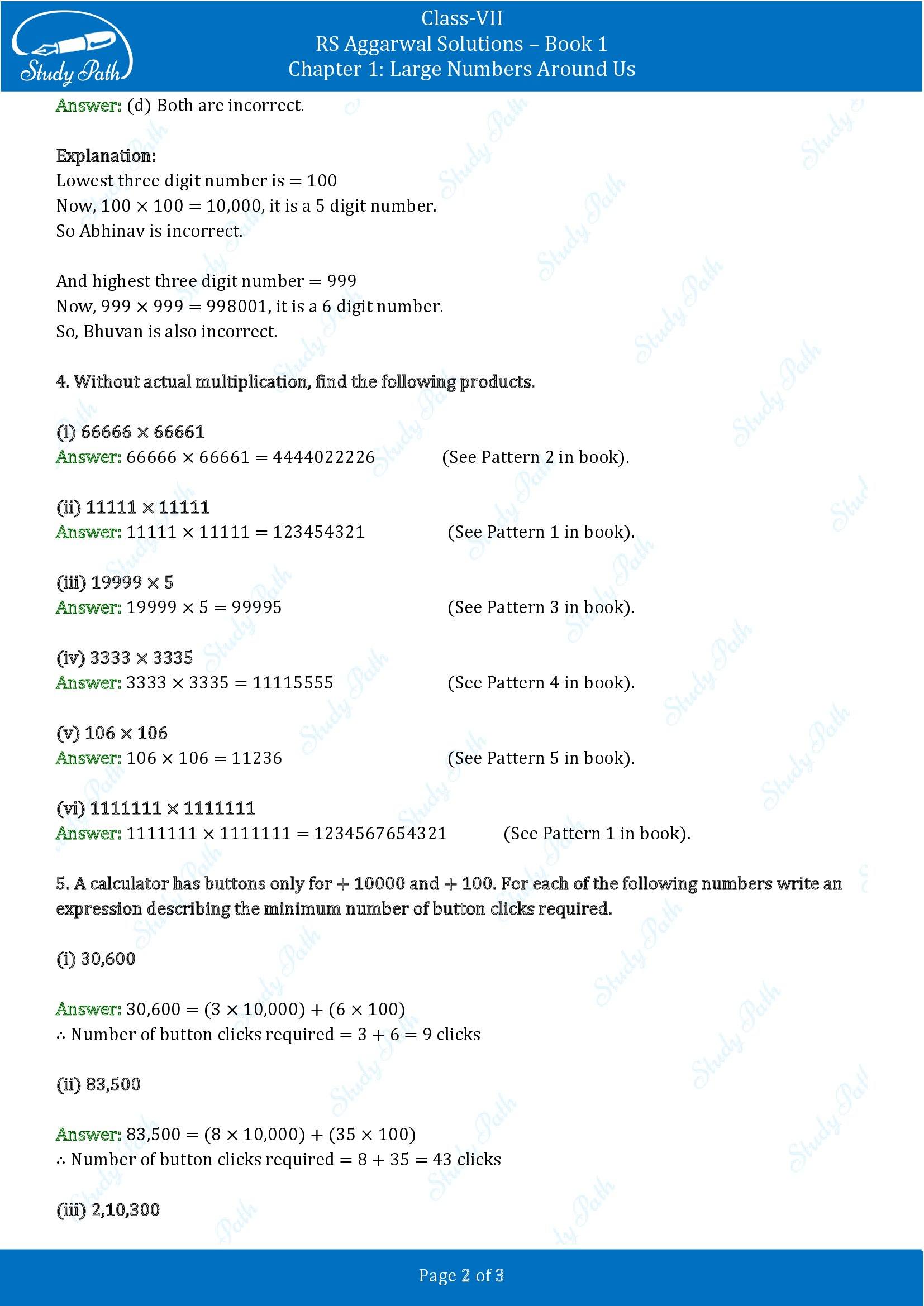 RS Aggarwal Solutions Class 7 Book 1 Chapter 1 Large Numbers Around Us Exercise 1D 00002