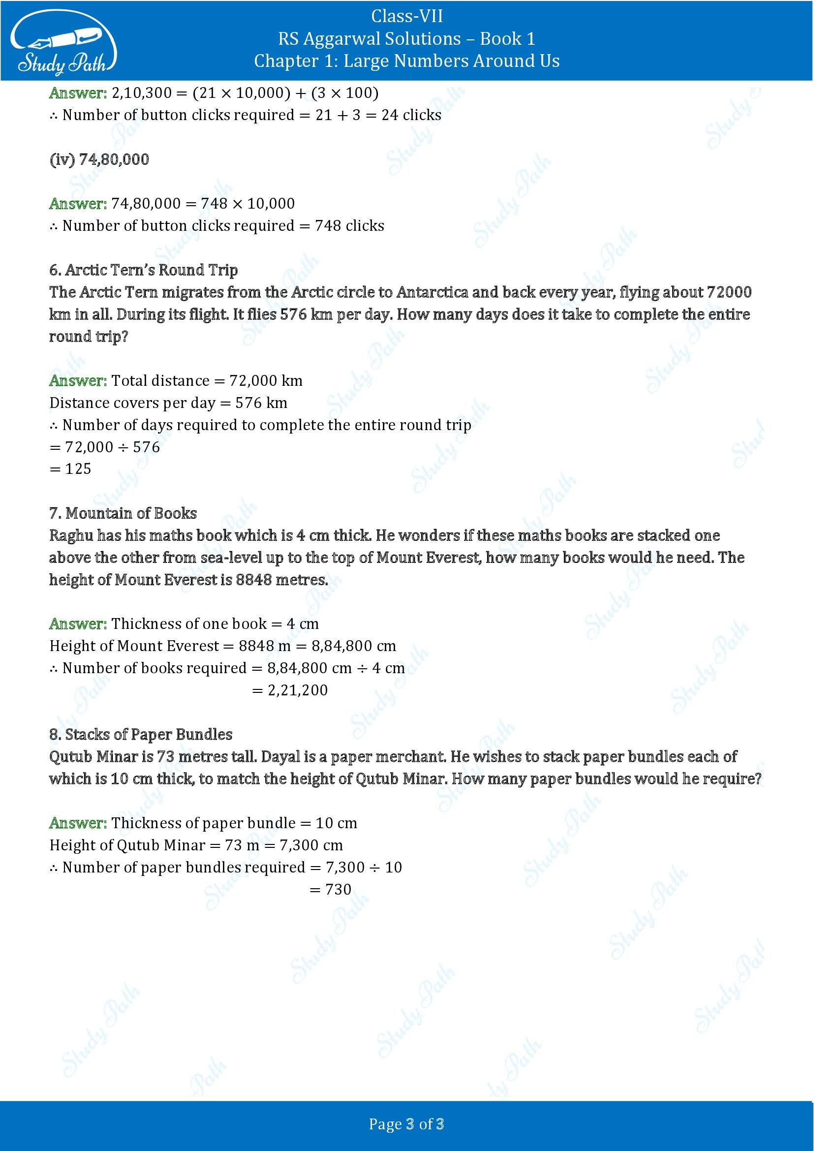 RS Aggarwal Solutions Class 7 Book 1 Chapter 1 Large Numbers Around Us Exercise 1D 00003