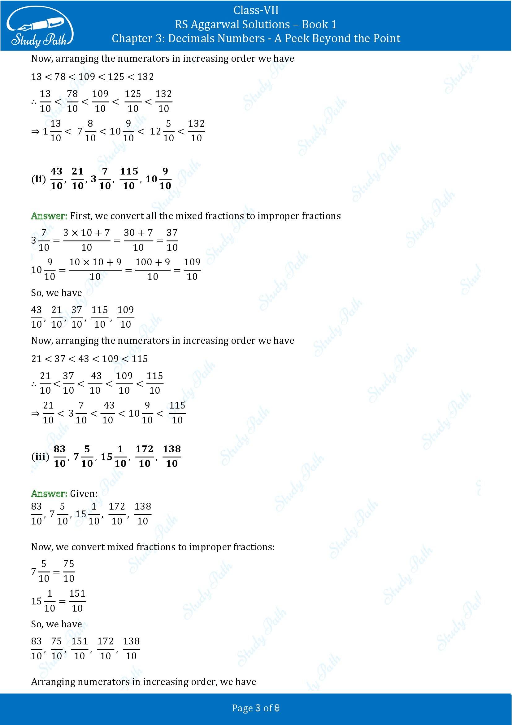RS Aggarwal Solutions Class 7 Book 1 Chapter 3 Decimals Numbers A Peek Beyond the Point Exercise 3A 00003