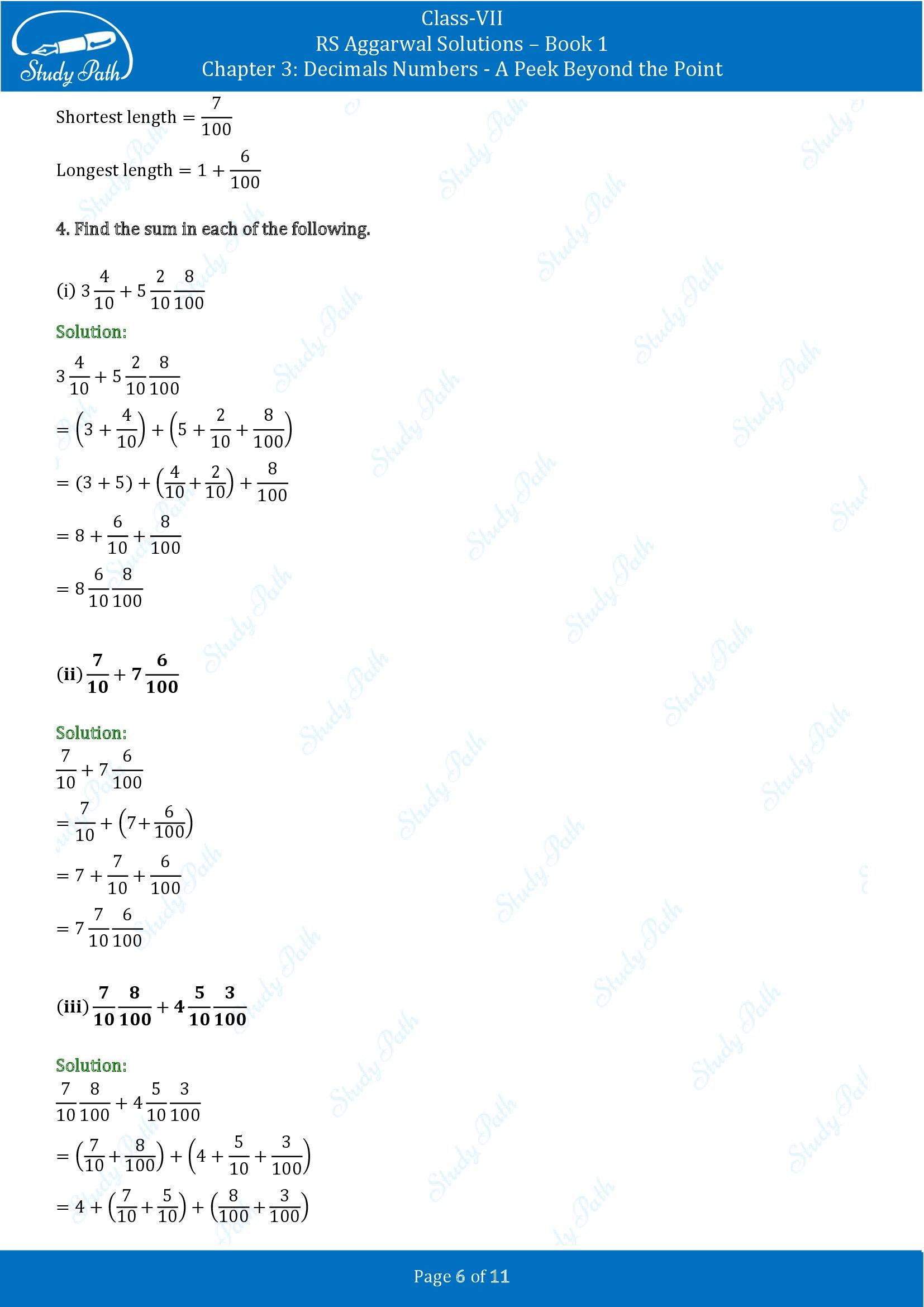 RS Aggarwal Solutions Class 7 Book 1 Chapter 3 Decimals Numbers A Peek Beyond the Point Exercise 3B 00006
