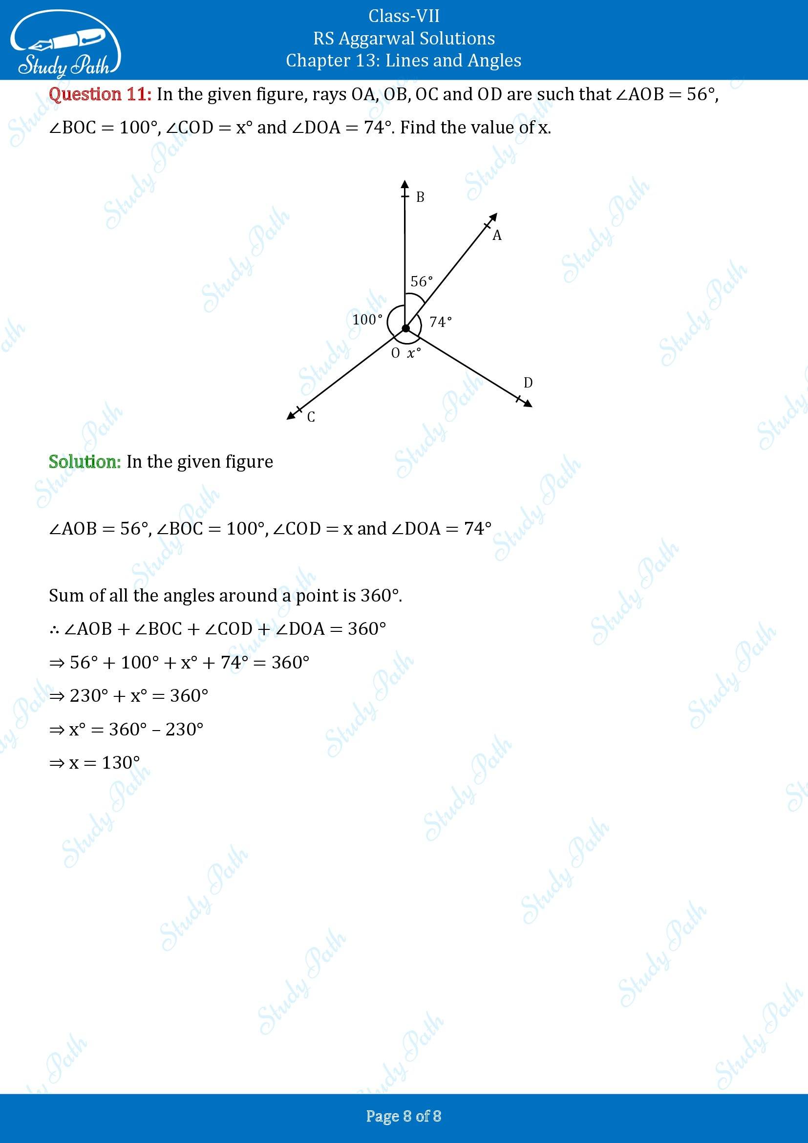 RS Aggarwal Solutions Class 7 Chapter 13 Lines and Angles 00008