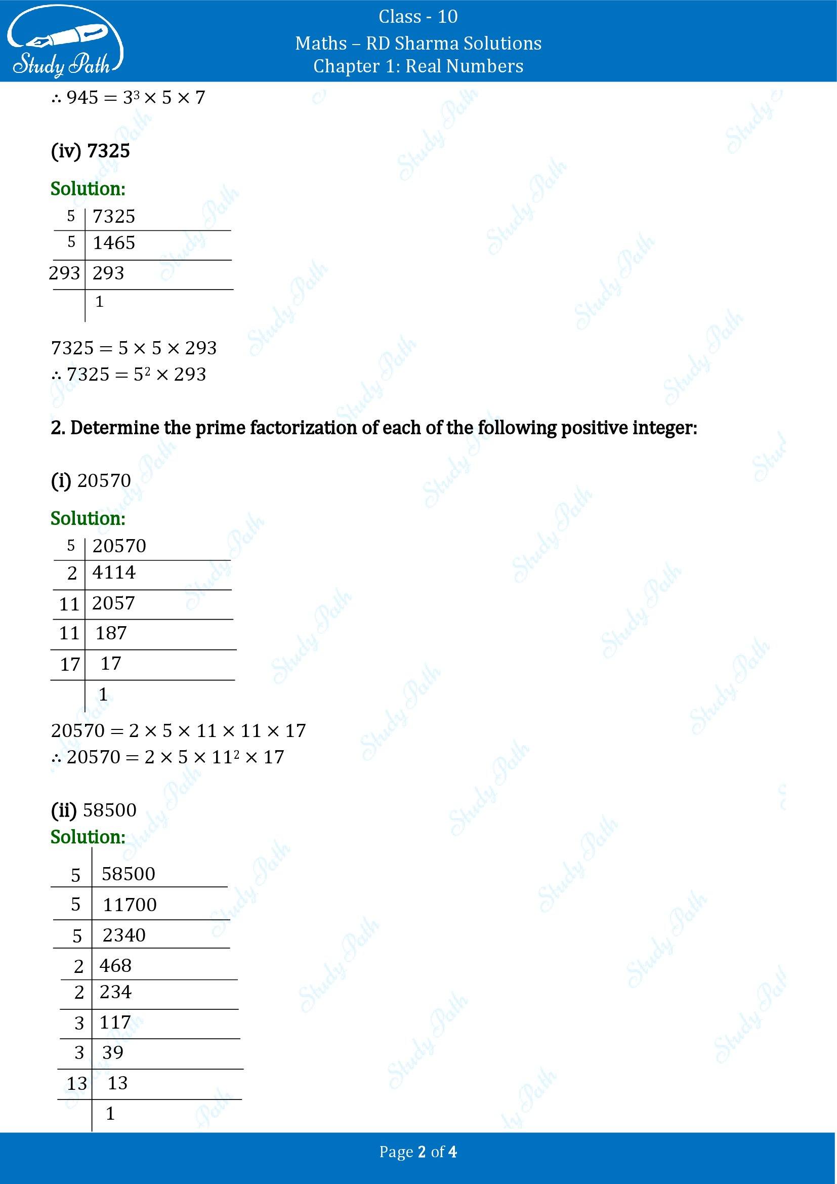 RD Sharma Solutions Class 10 Chapter 1 Real Numbers Exercise 1.1 00002