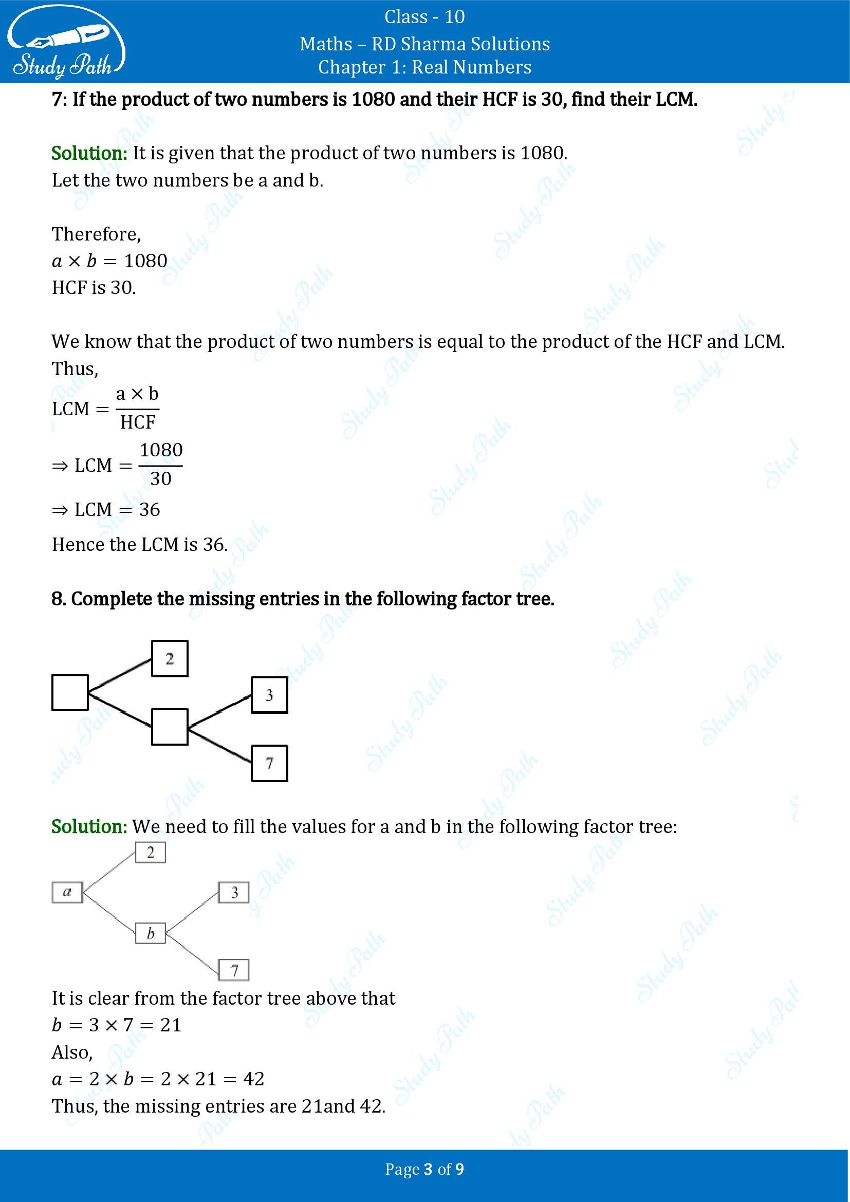 RD Sharma Solutions Class 10 Chapter 1 Real Numbers Very Short Answer Type Questions VSAQs 00003