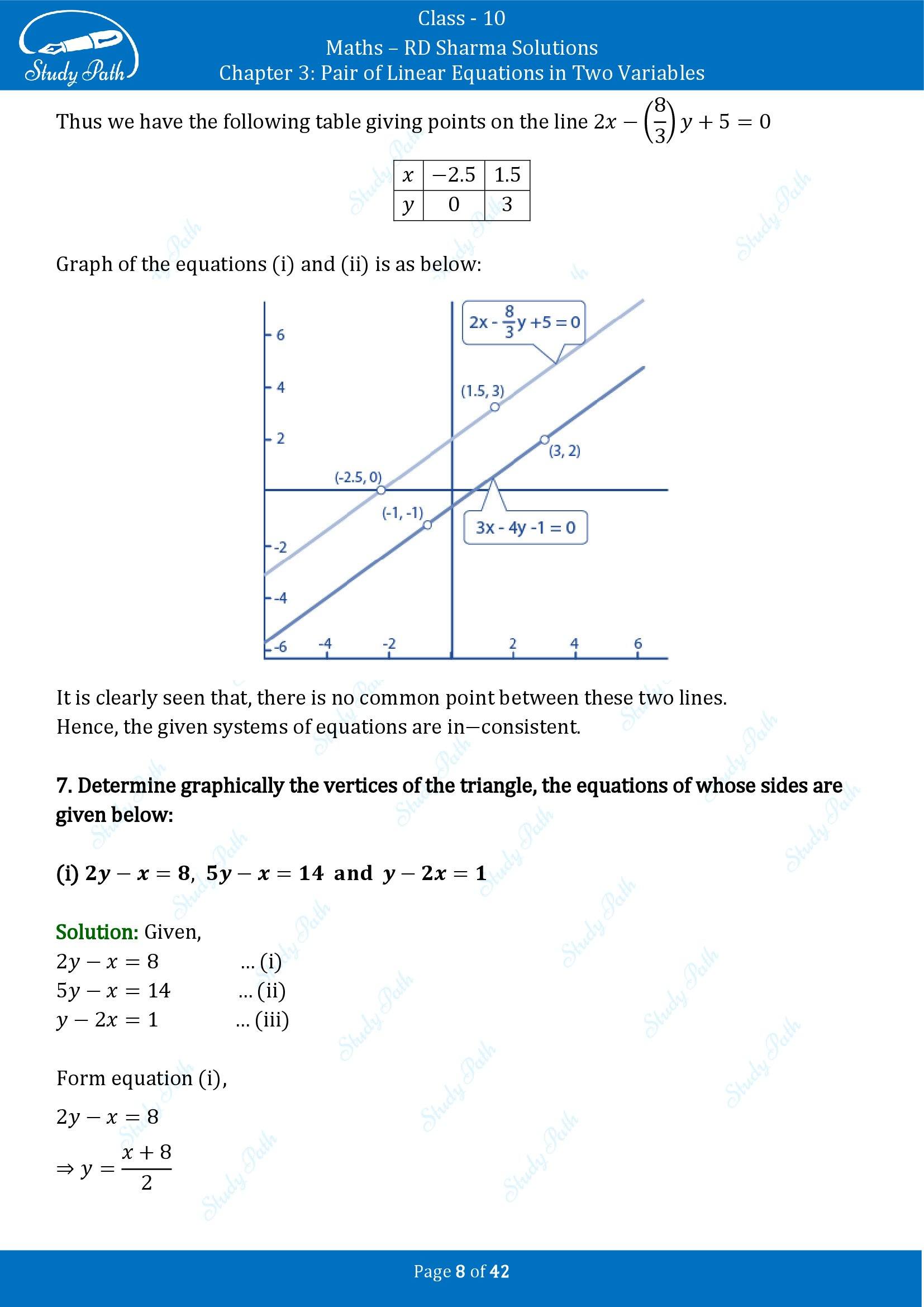RD Sharma Solutions Class 10 Chapter 3 Pair of Linear Equations in Two Variables Exercise 3.2 00008