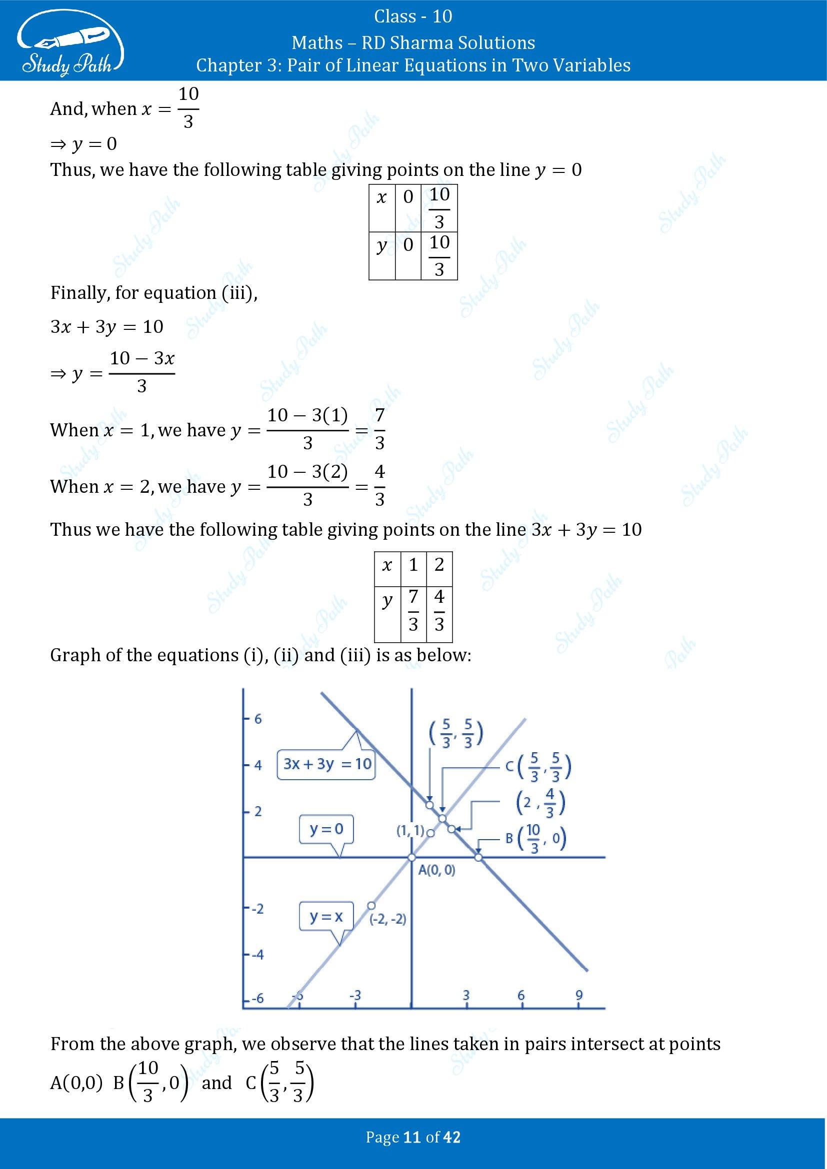 RD Sharma Solutions Class 10 Chapter 3 Pair of Linear Equations in Two Variables Exercise 3.2 00011