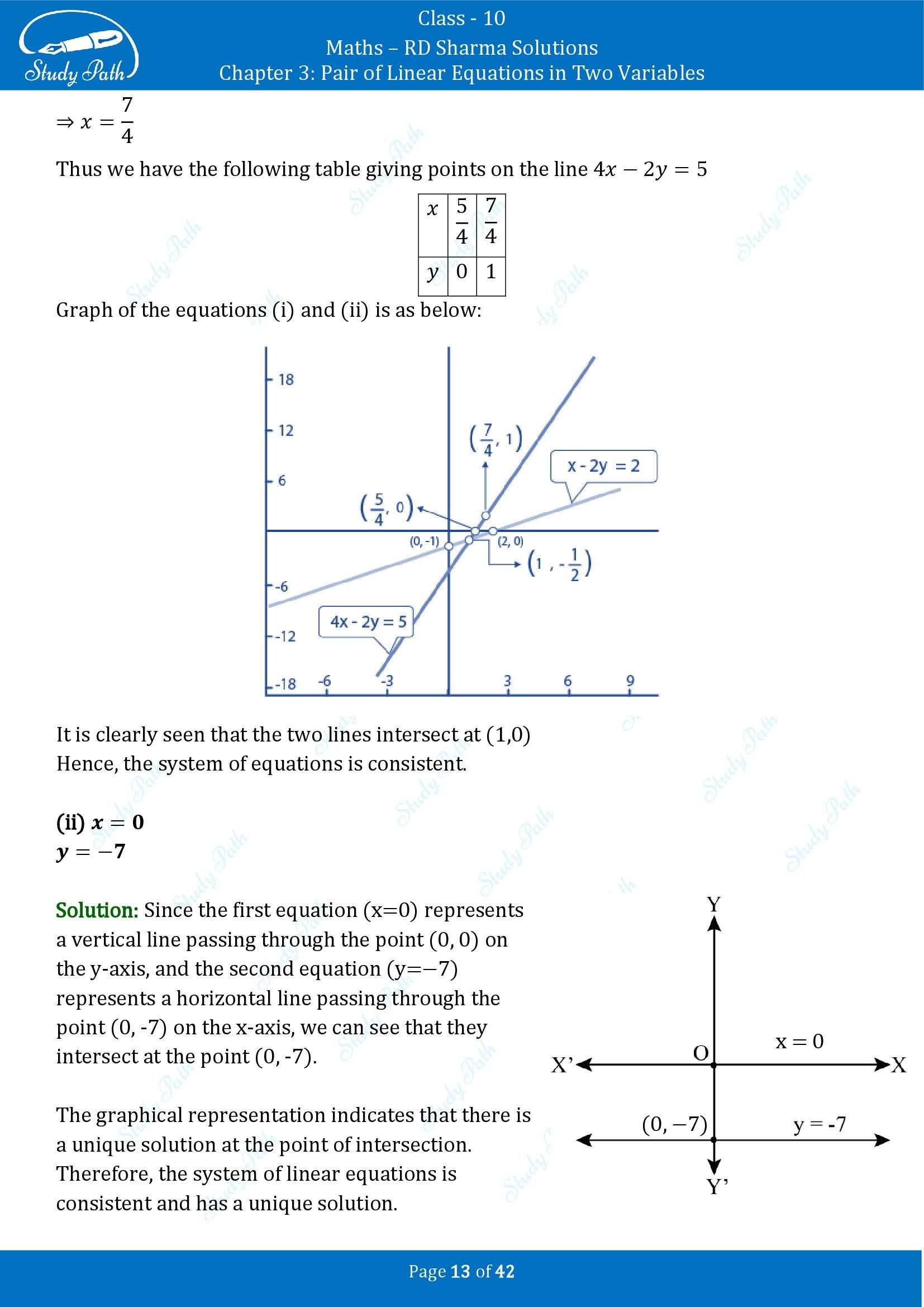 RD Sharma Solutions Class 10 Chapter 3 Pair of Linear Equations in Two Variables Exercise 3.2 00013