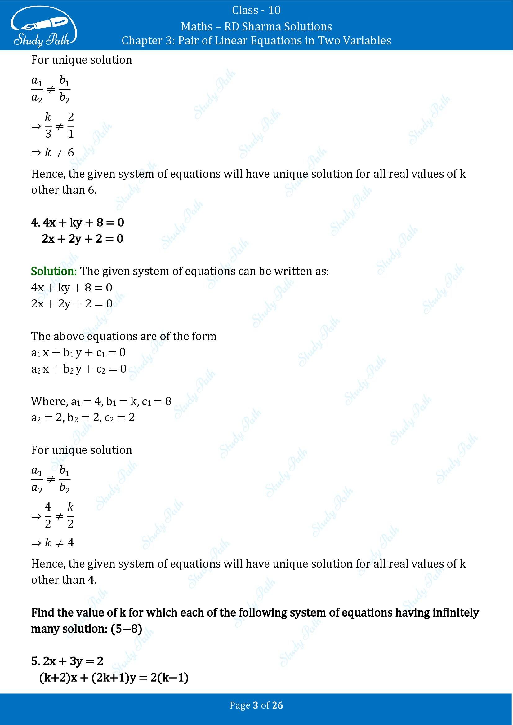 RD Sharma Solutions Class 10 Chapter 3 Pair of Linear Equations in Two Variables Exercise 3.4 00003