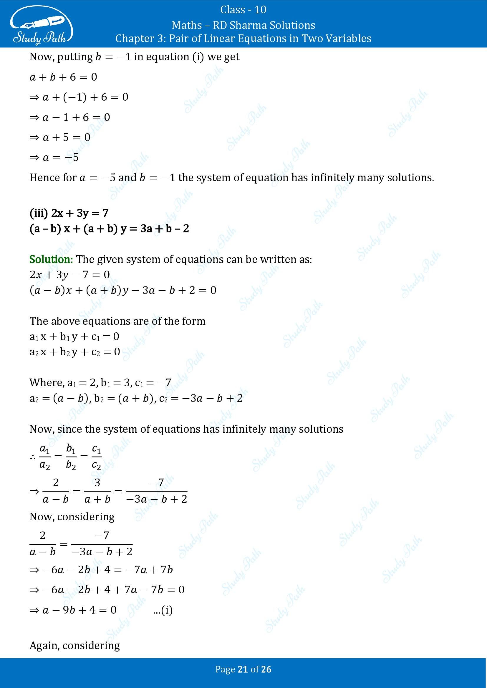 RD Sharma Solutions Class 10 Chapter 3 Pair of Linear Equations in Two Variables Exercise 3.4 00021