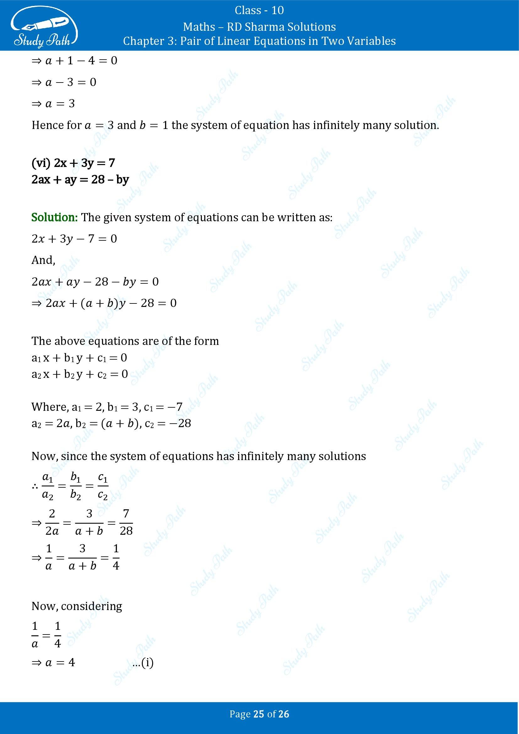 RD Sharma Solutions Class 10 Chapter 3 Pair of Linear Equations in Two Variables Exercise 3.4 00025
