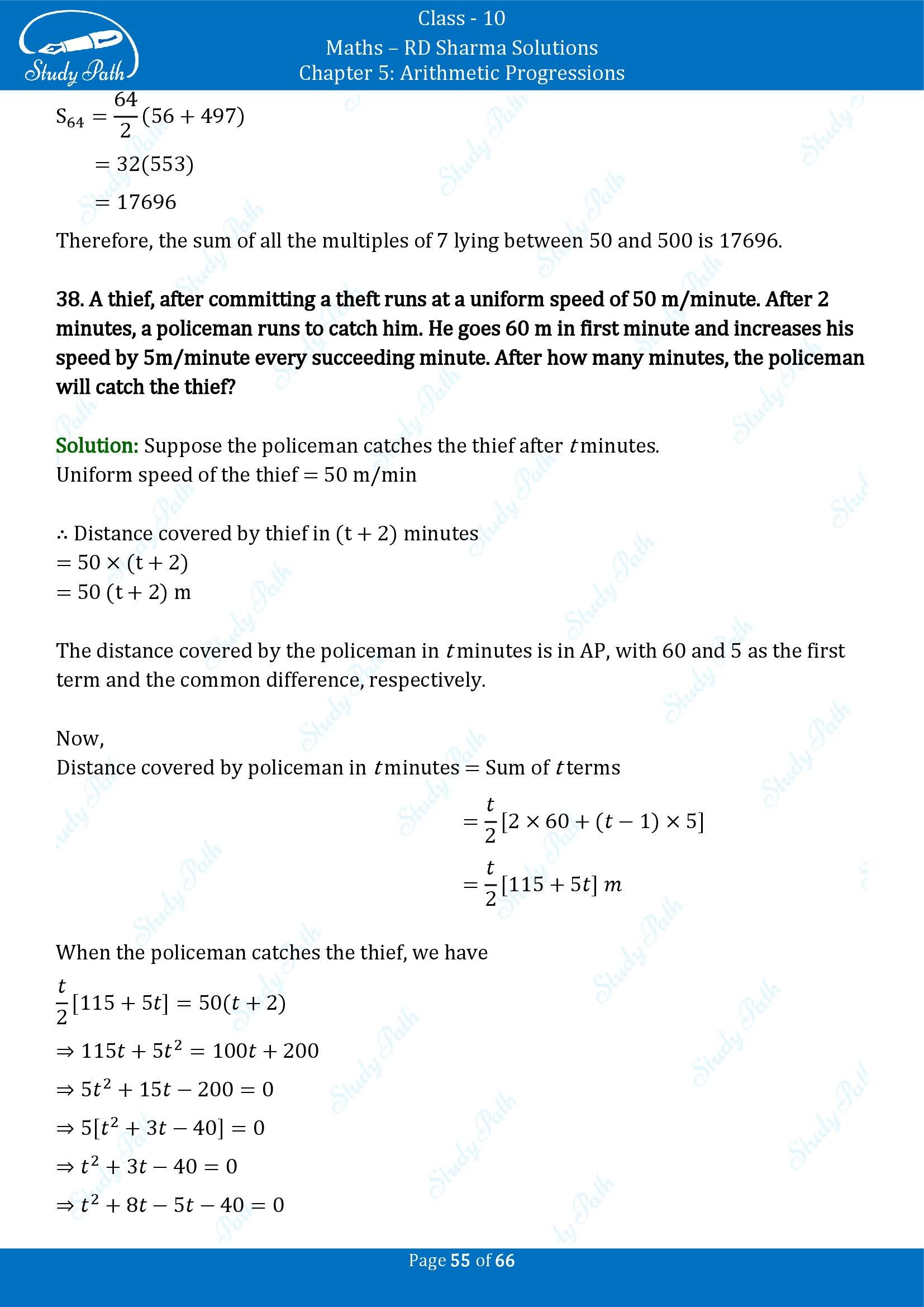 RD Sharma Solutions Class 10 Chapter 5 Arithmetic Progressions Exercise 5.6 00055