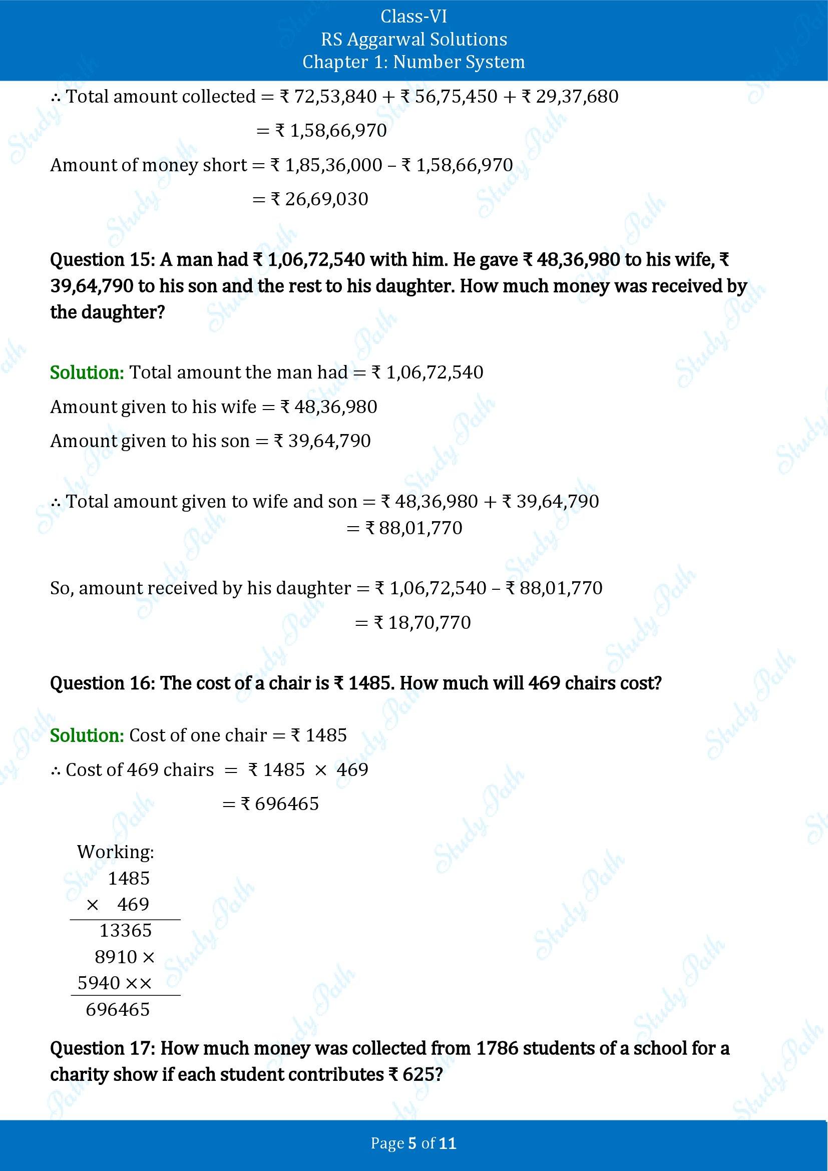 RS Aggarwal Solutions Class 6 Chapter 1 Number System Exercise 1C 00005