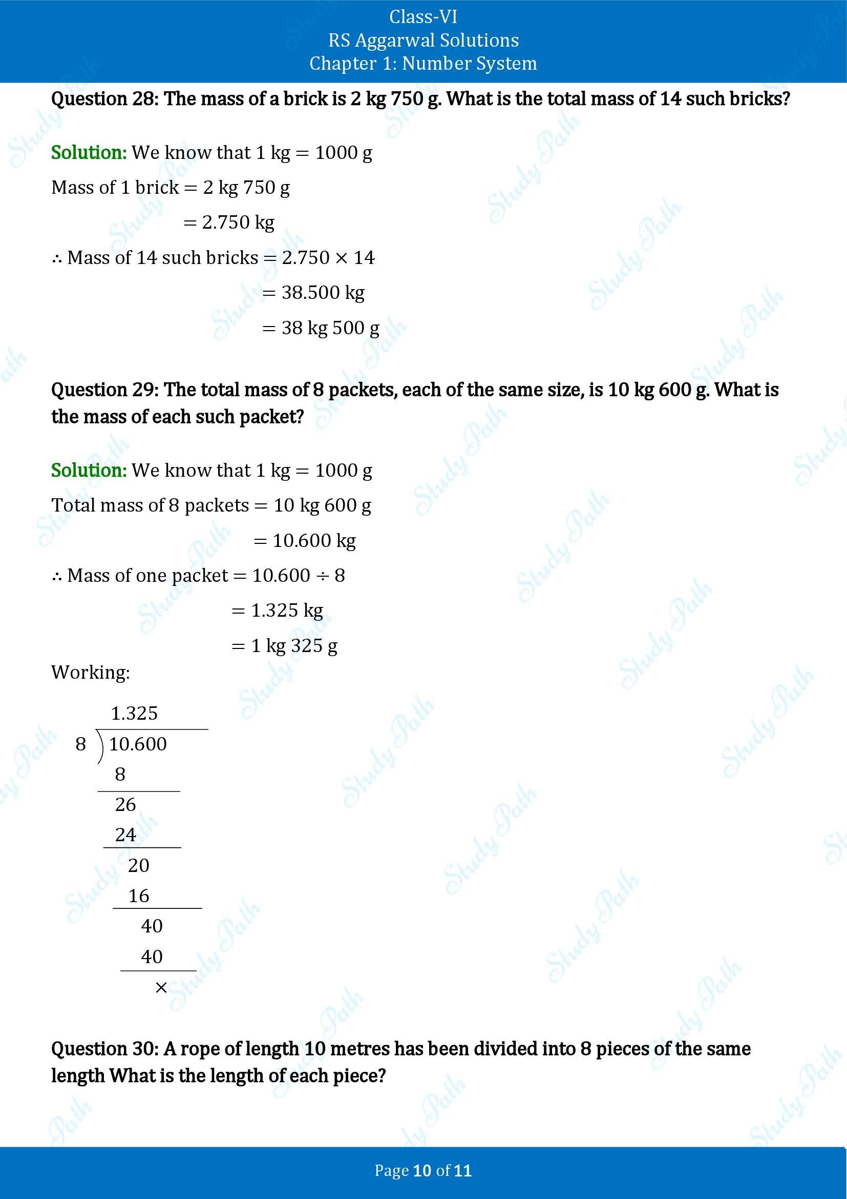 RS Aggarwal Solutions Class 6 Chapter 1 Number System Exercise 1C 00010