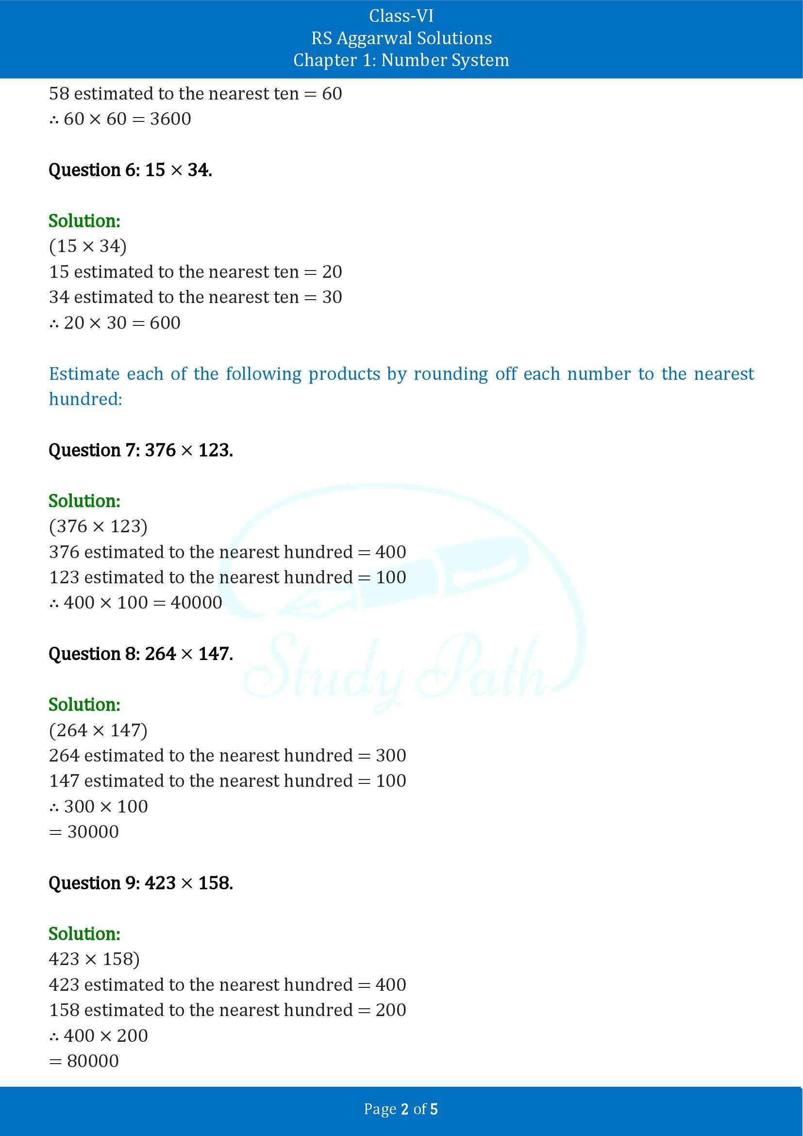 RS Aggarwal Solutions Class 6 Chapter 1 Number System Exercise 1E 00002