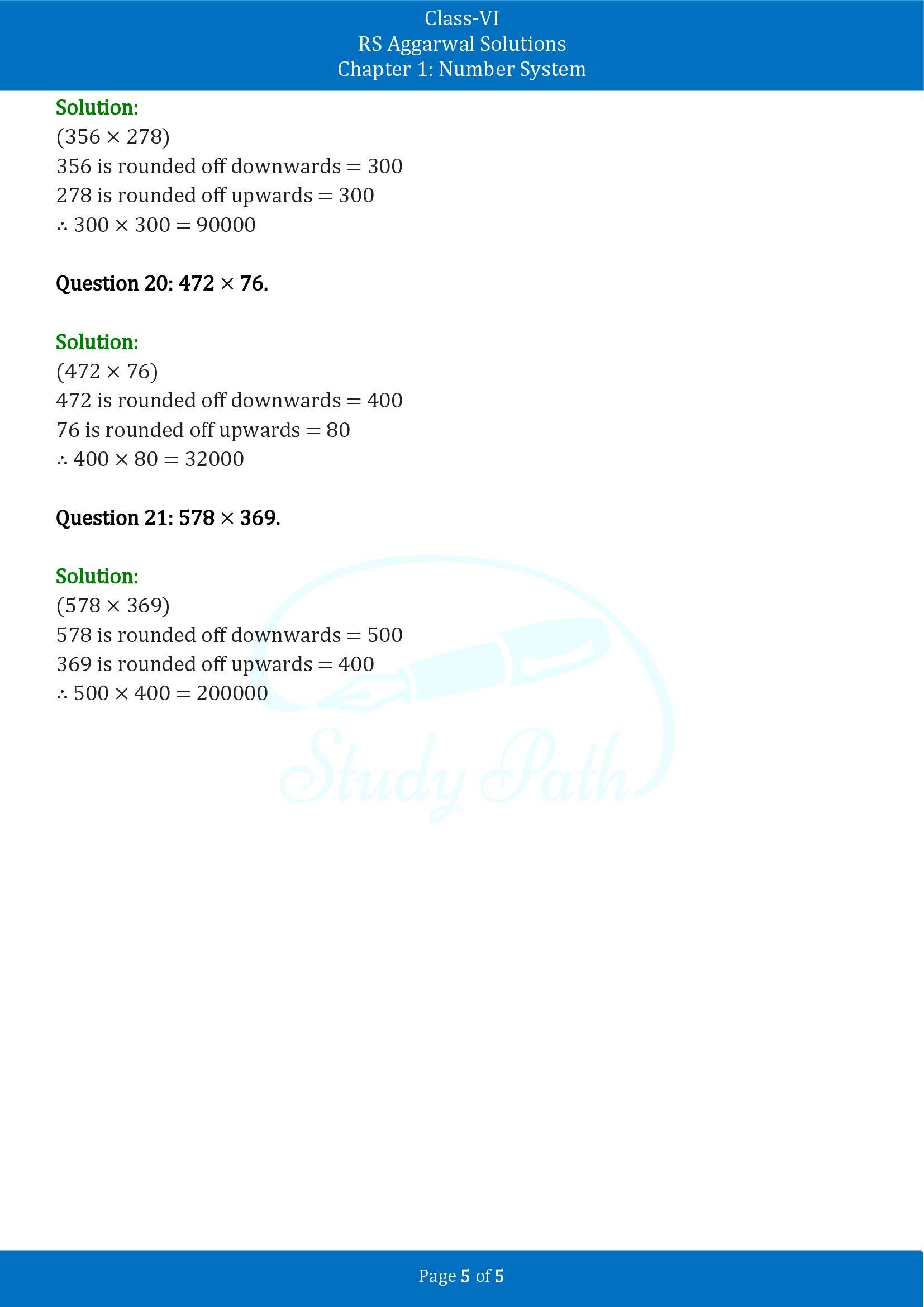 RS Aggarwal Solutions Class 6 Chapter 1 Number System Exercise 1E 00005