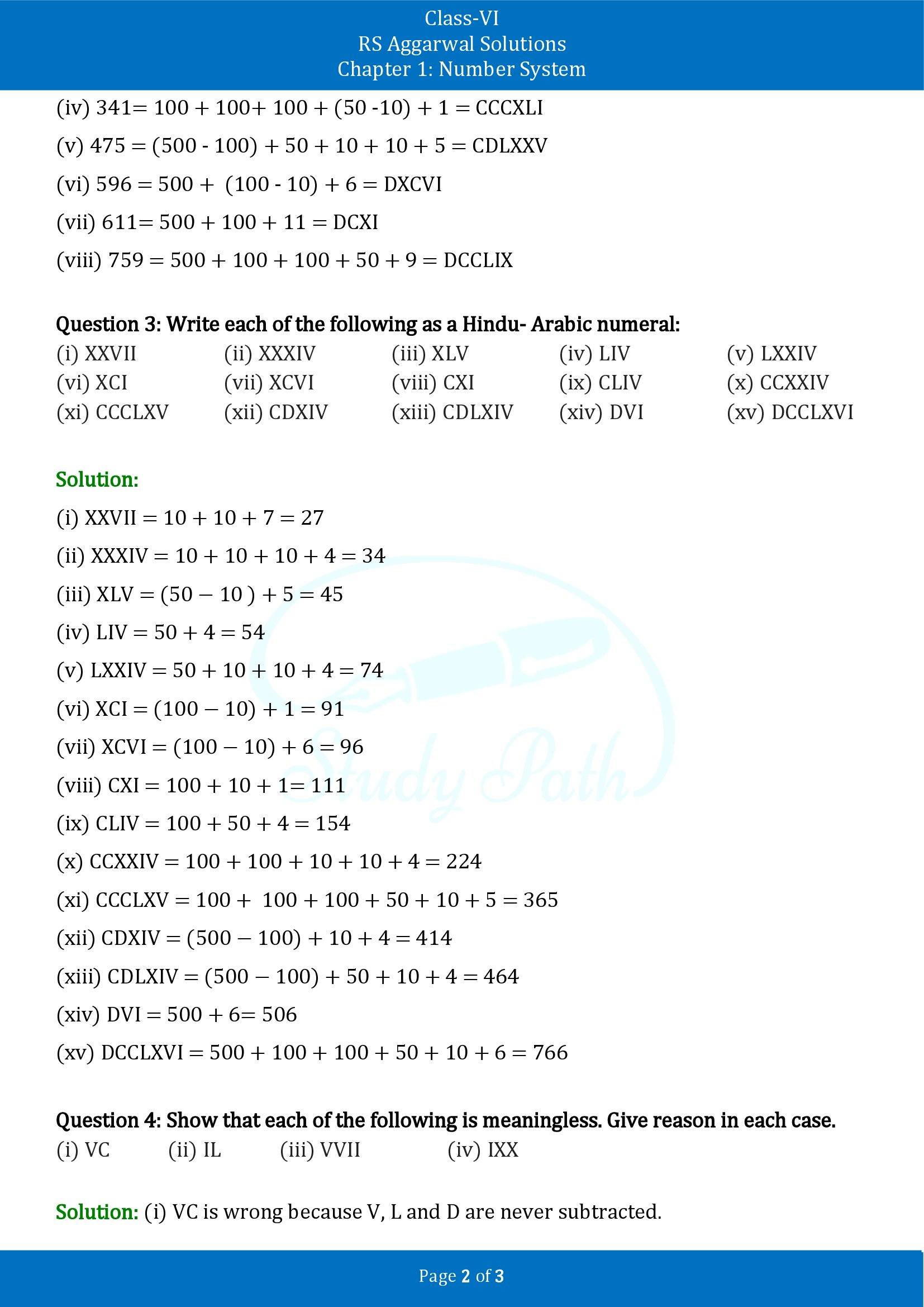 RS Aggarwal Solutions Class 6 Chapter 1 Number System Exercise 1G 00002