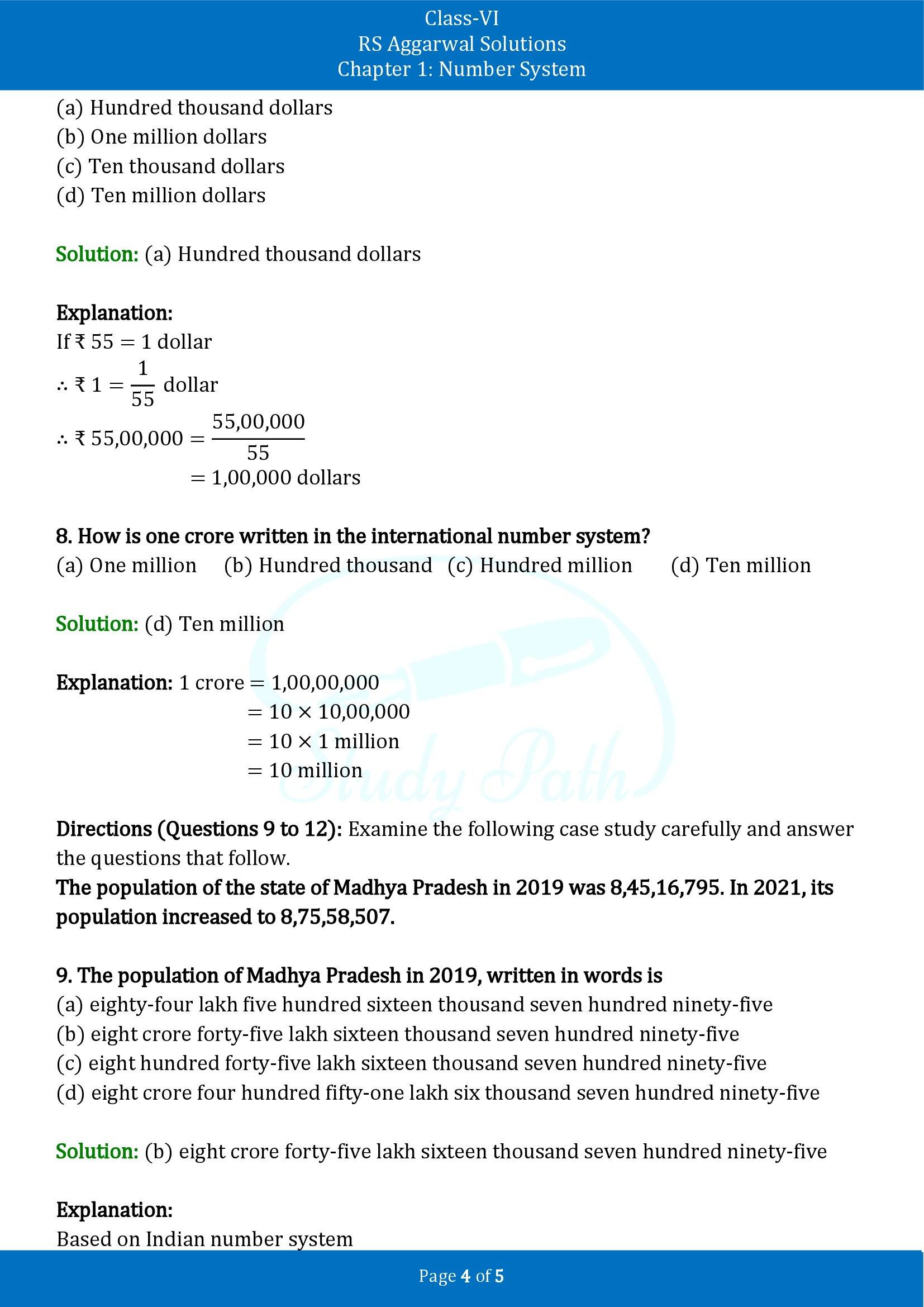 RS Aggarwal Solutions Class 6 Chapter 1 Number System Exercise 1I 00004