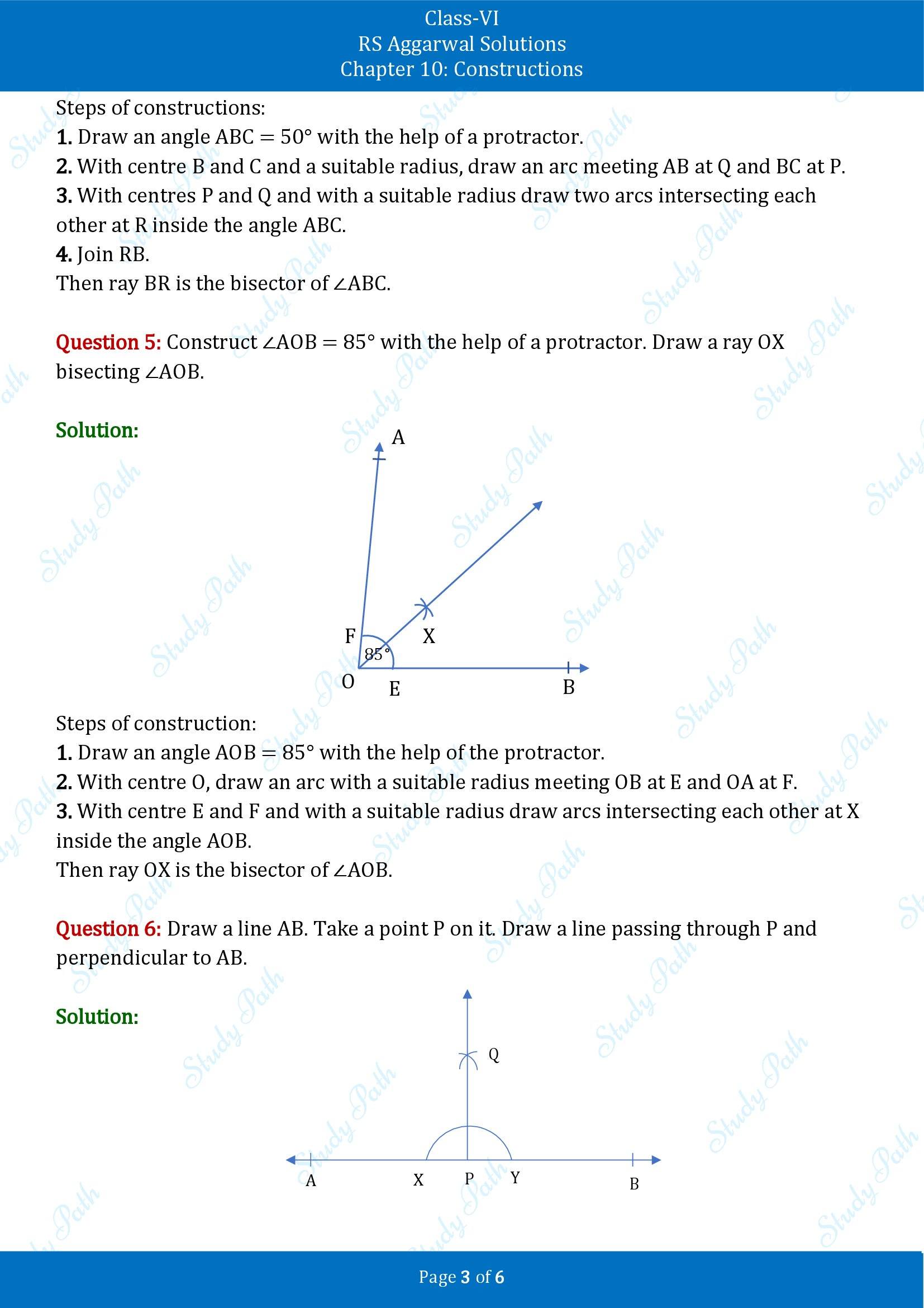 RS Aggarwal Solutions Class 6 Chapter 10 Constructions Exercise 10A 00003