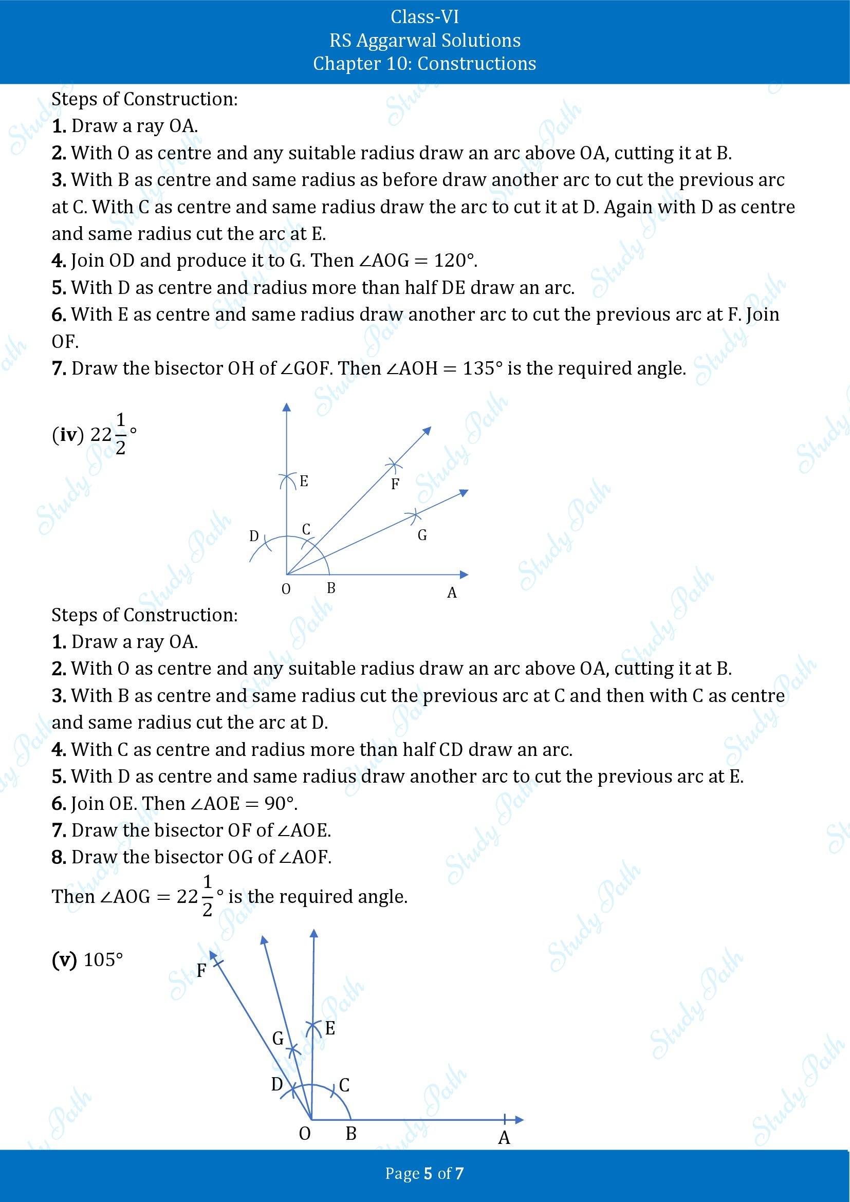 RS Aggarwal Solutions Class 6 Chapter 10 Constructions Exercise 10B 00005