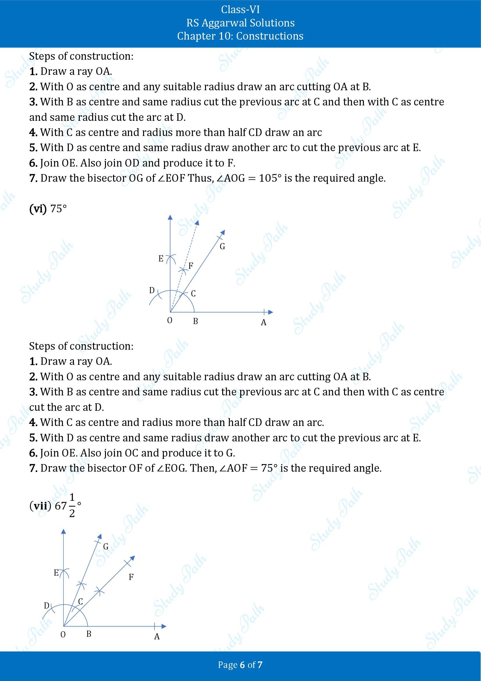 RS Aggarwal Solutions Class 6 Chapter 10 Constructions Exercise 10B 00006