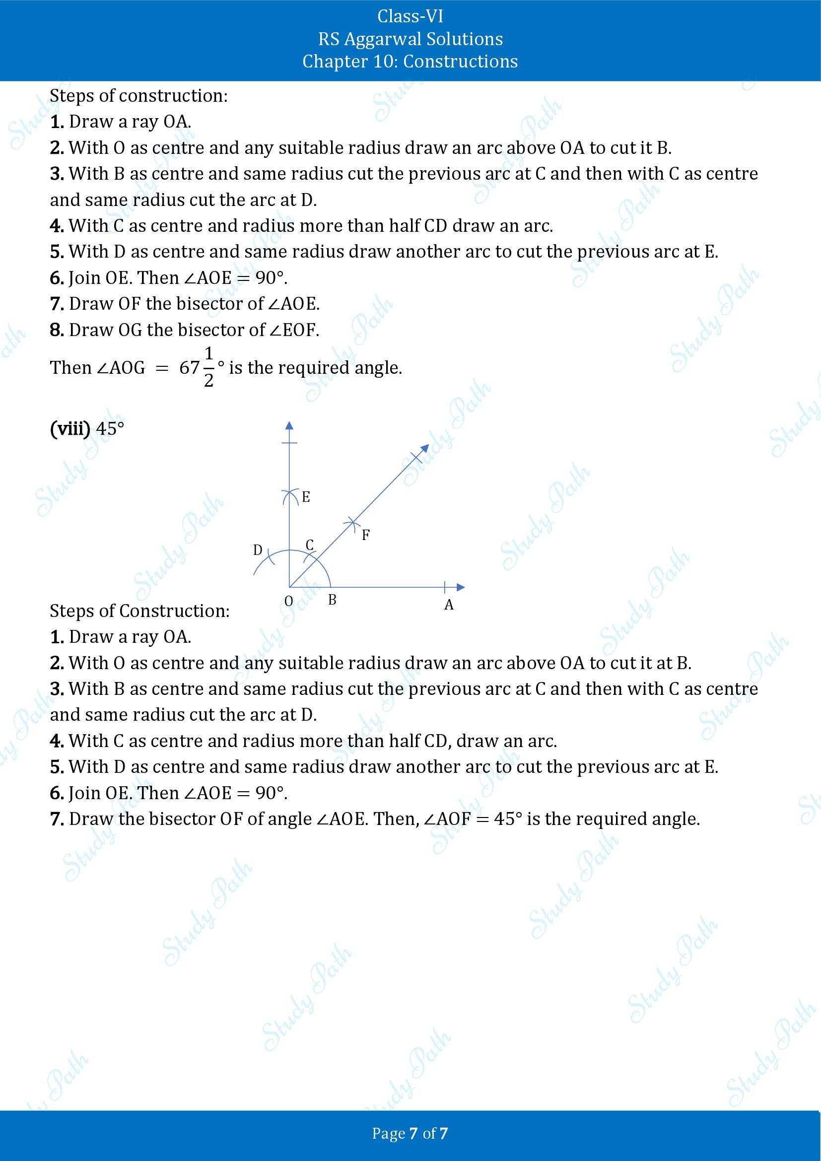 RS Aggarwal Solutions Class 6 Chapter 10 Constructions Exercise 10B 00007