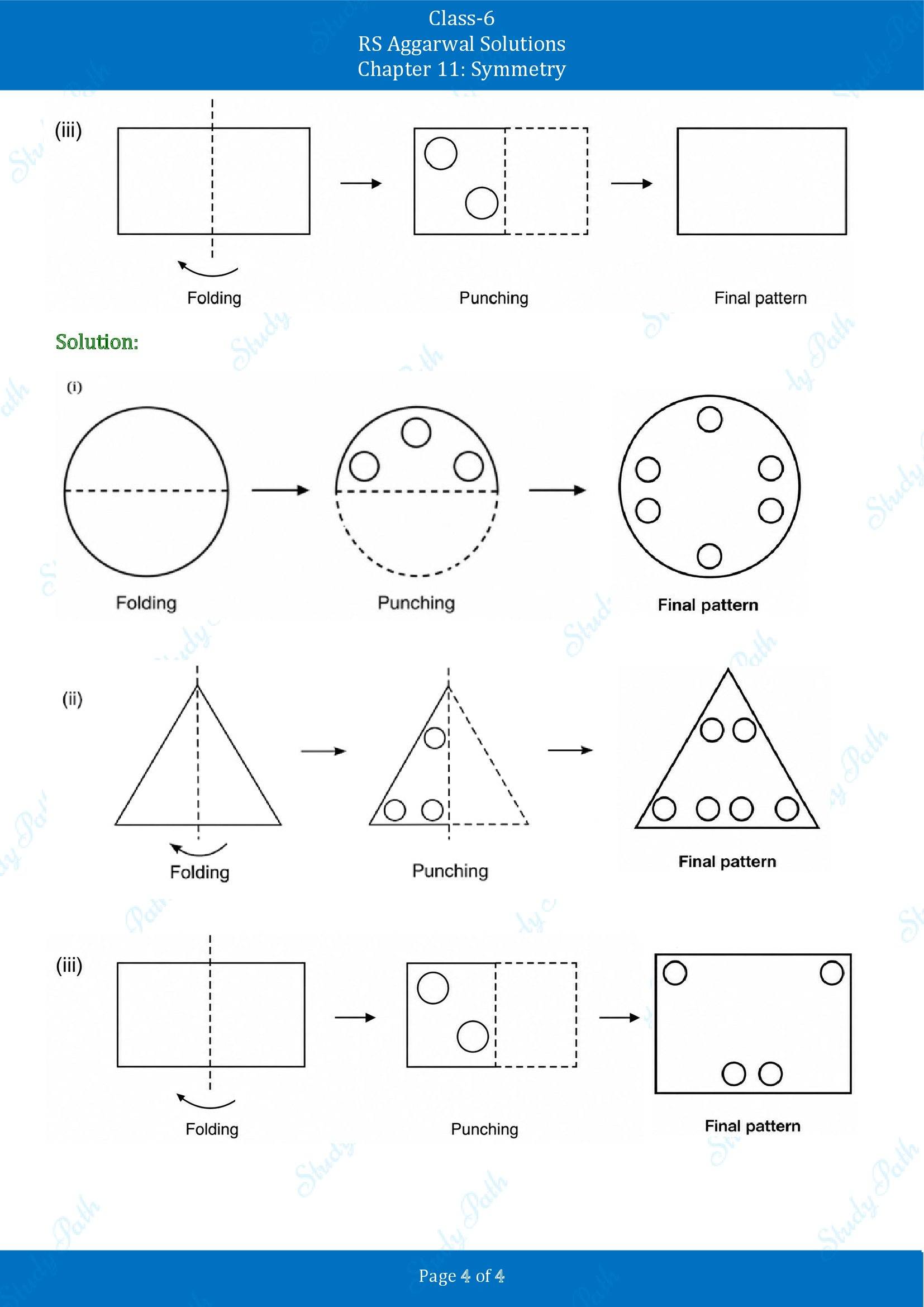 RS Aggarwal Solutions Class 6 Chapter 11 Symmetry Exercise 11B 00004