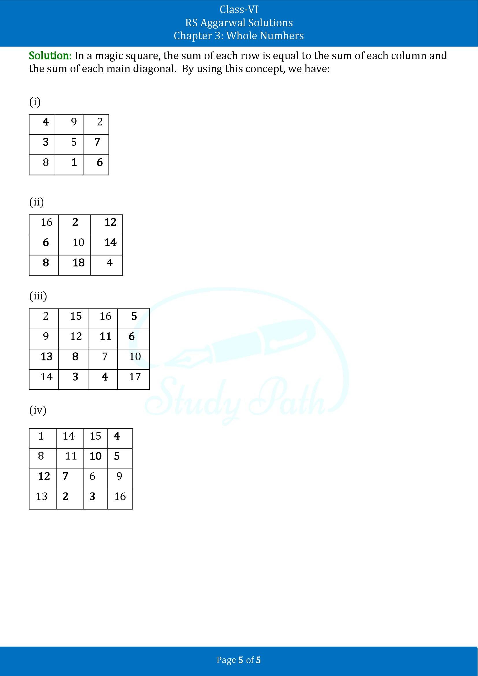 RS Aggarwal Solutions Class 6 Chapter 3 Whole Numbers Exercise 3B 00005