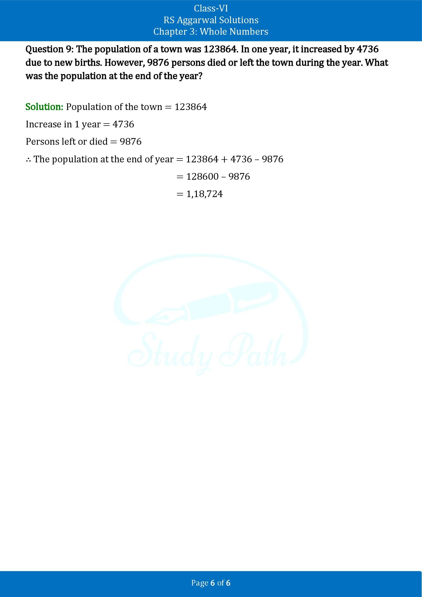 RS Aggarwal Solutions Class 6 Chapter 3 Whole Numbers Exercise 3C 00006