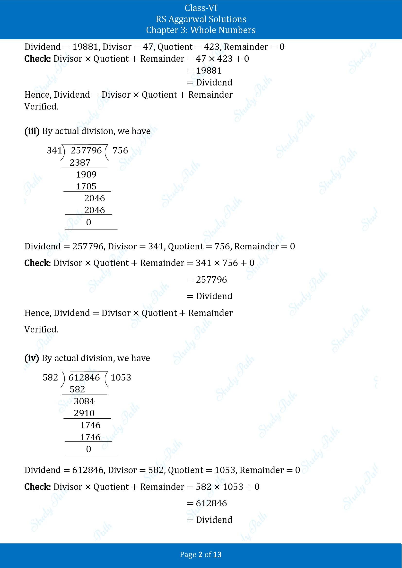 RS Aggarwal Solutions Class 6 Chapter 3 Whole Numbers Exercise 3E 00002