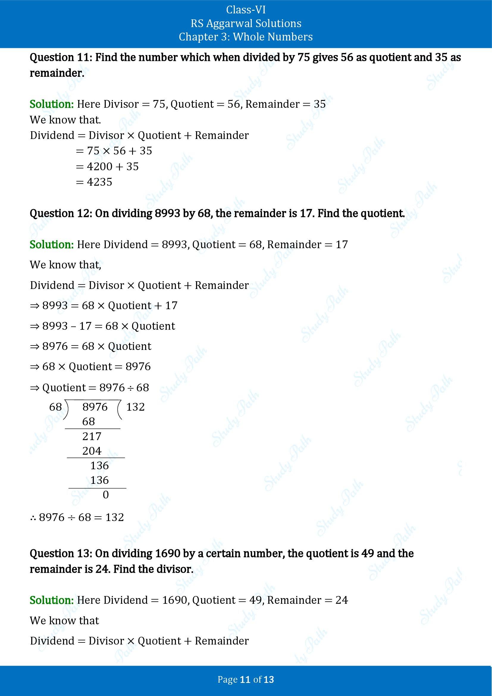 RS Aggarwal Solutions Class 6 Chapter 3 Whole Numbers Exercise 3E 00011