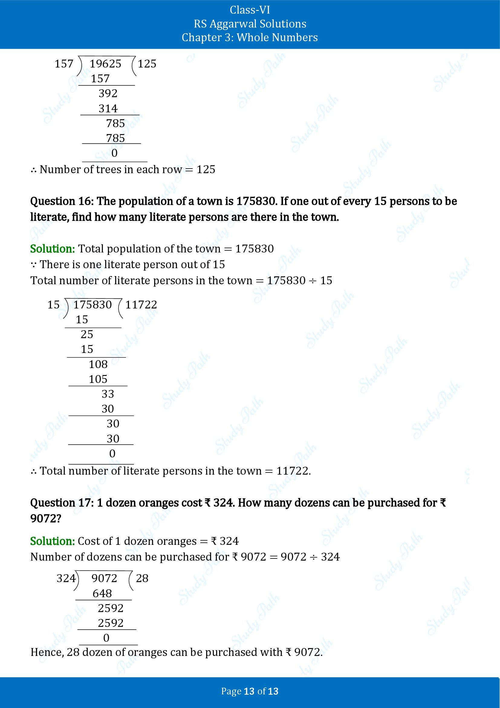 RS Aggarwal Solutions Class 6 Chapter 3 Whole Numbers Exercise 3E 00013