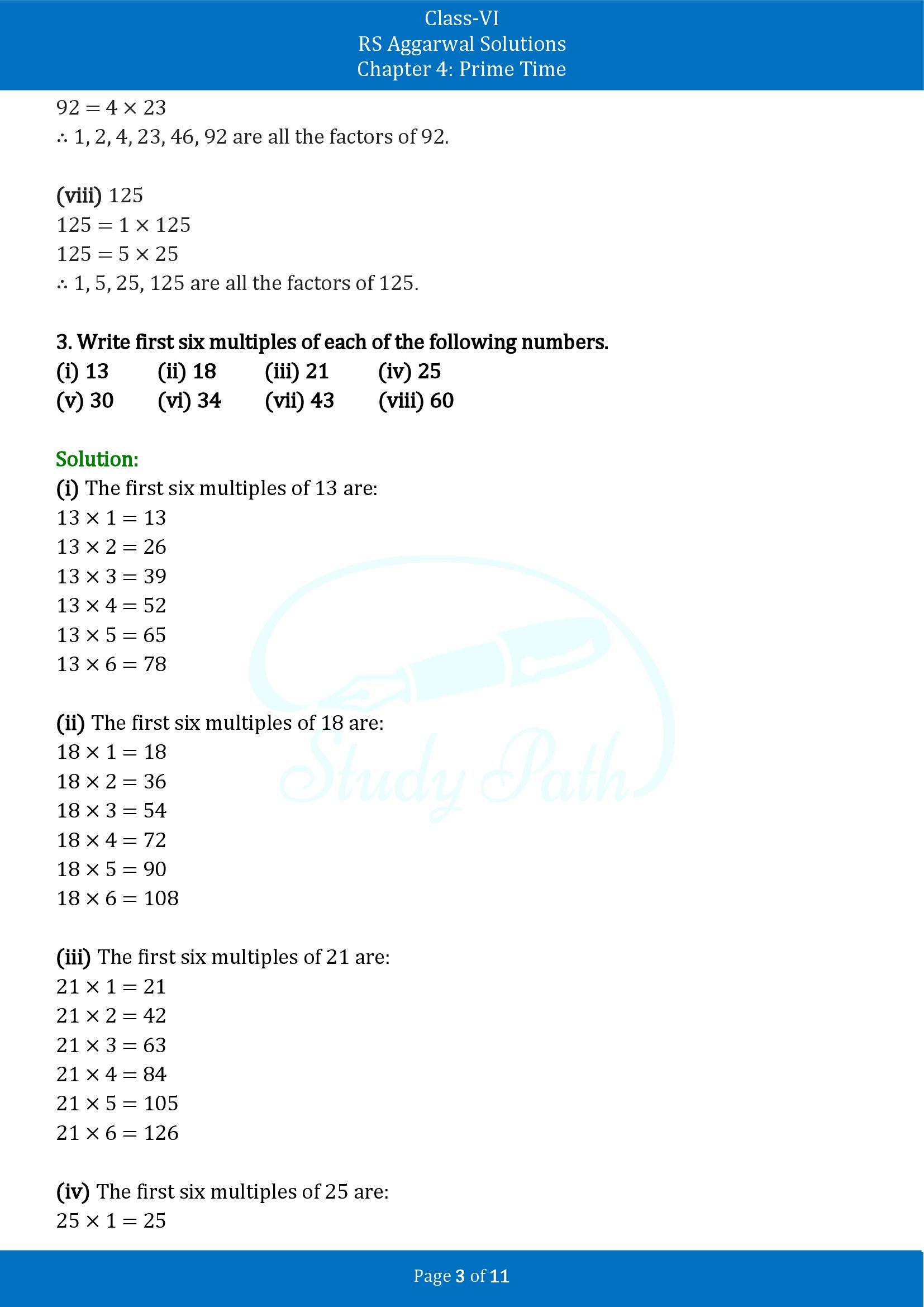 RS Aggarwal Solutions Class 6 Chapter 4 Prime Time Exercise 4A 00003