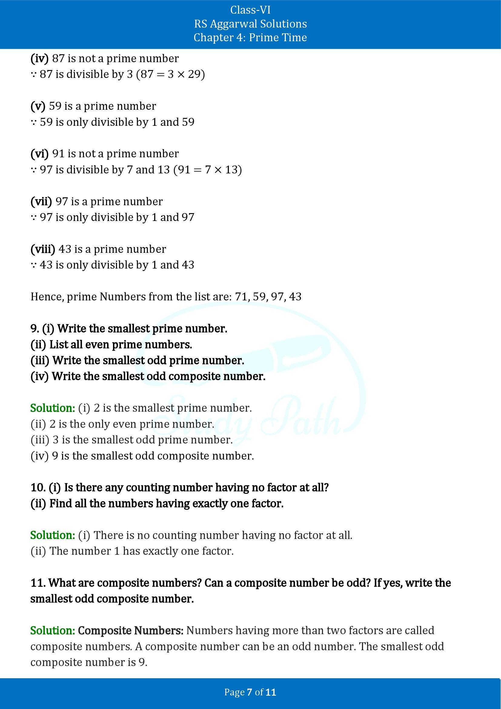 RS Aggarwal Solutions Class 6 Chapter 4 Prime Time Exercise 4A 00007