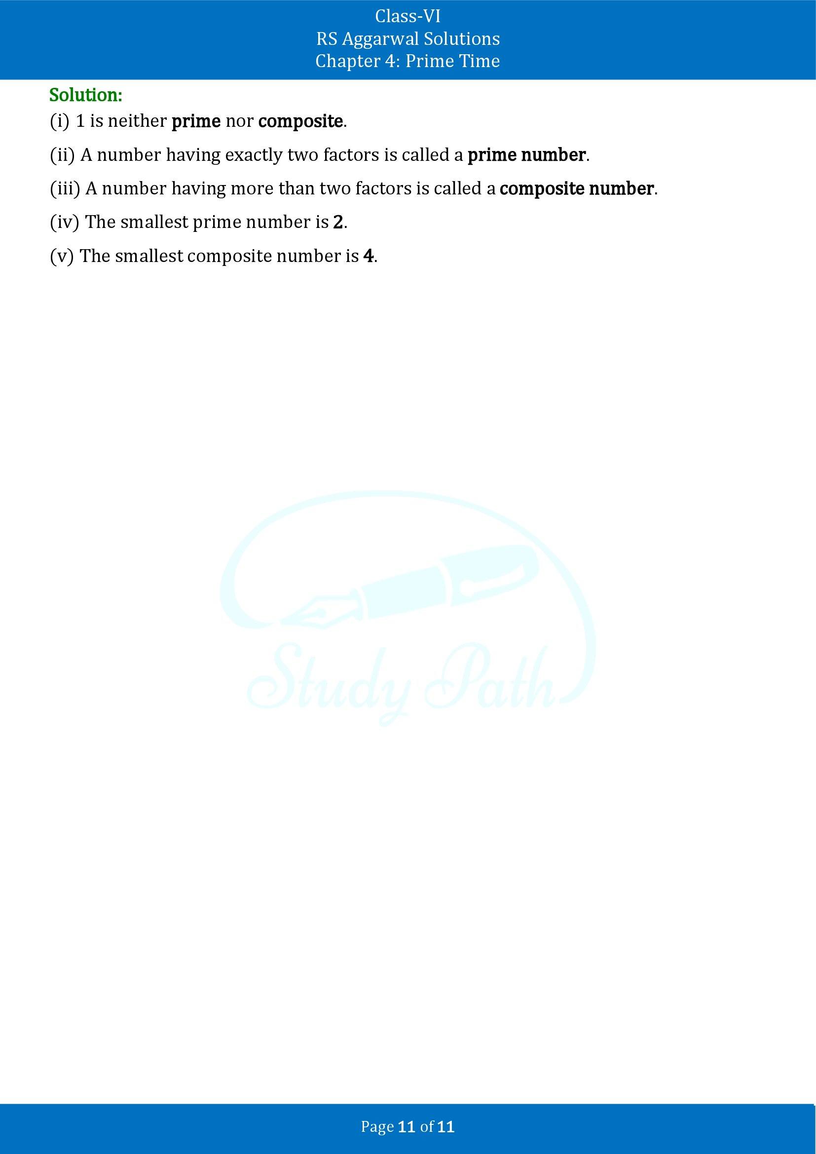 RS Aggarwal Solutions Class 6 Chapter 4 Prime Time Exercise 4A 00011