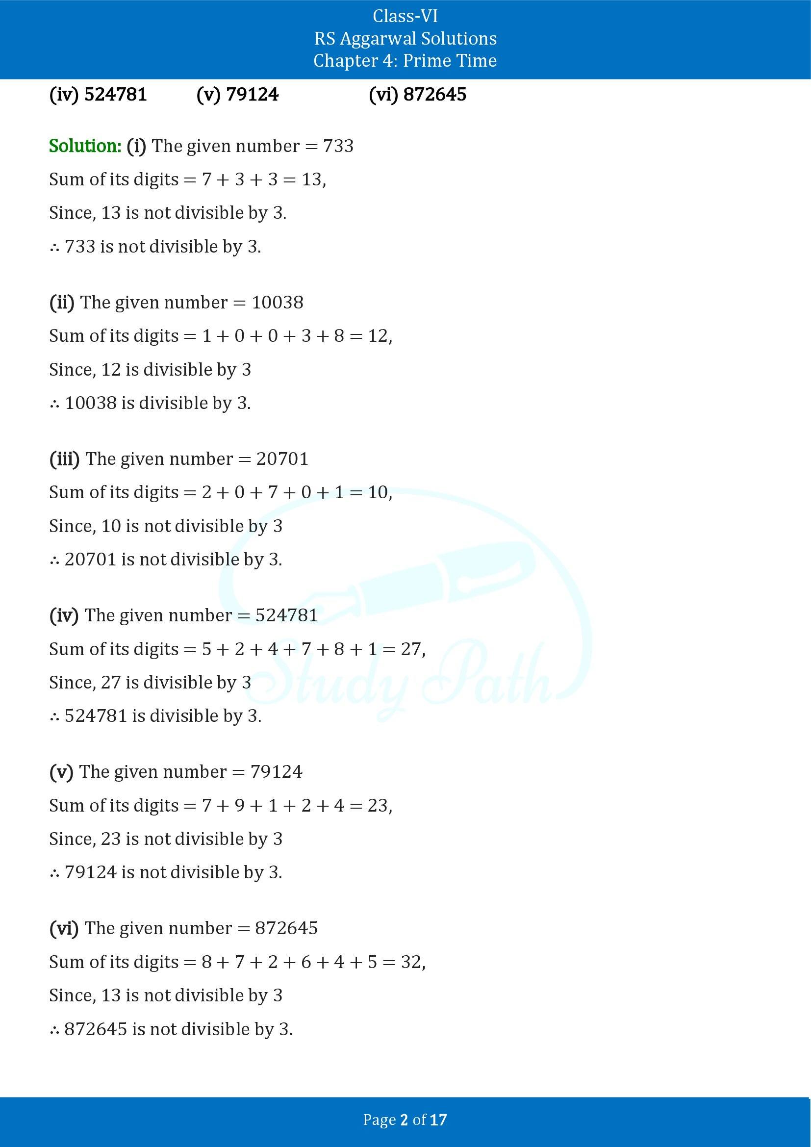 RS Aggarwal Solutions Class 6 Chapter 4 Prime Time Exercise 4B 00002