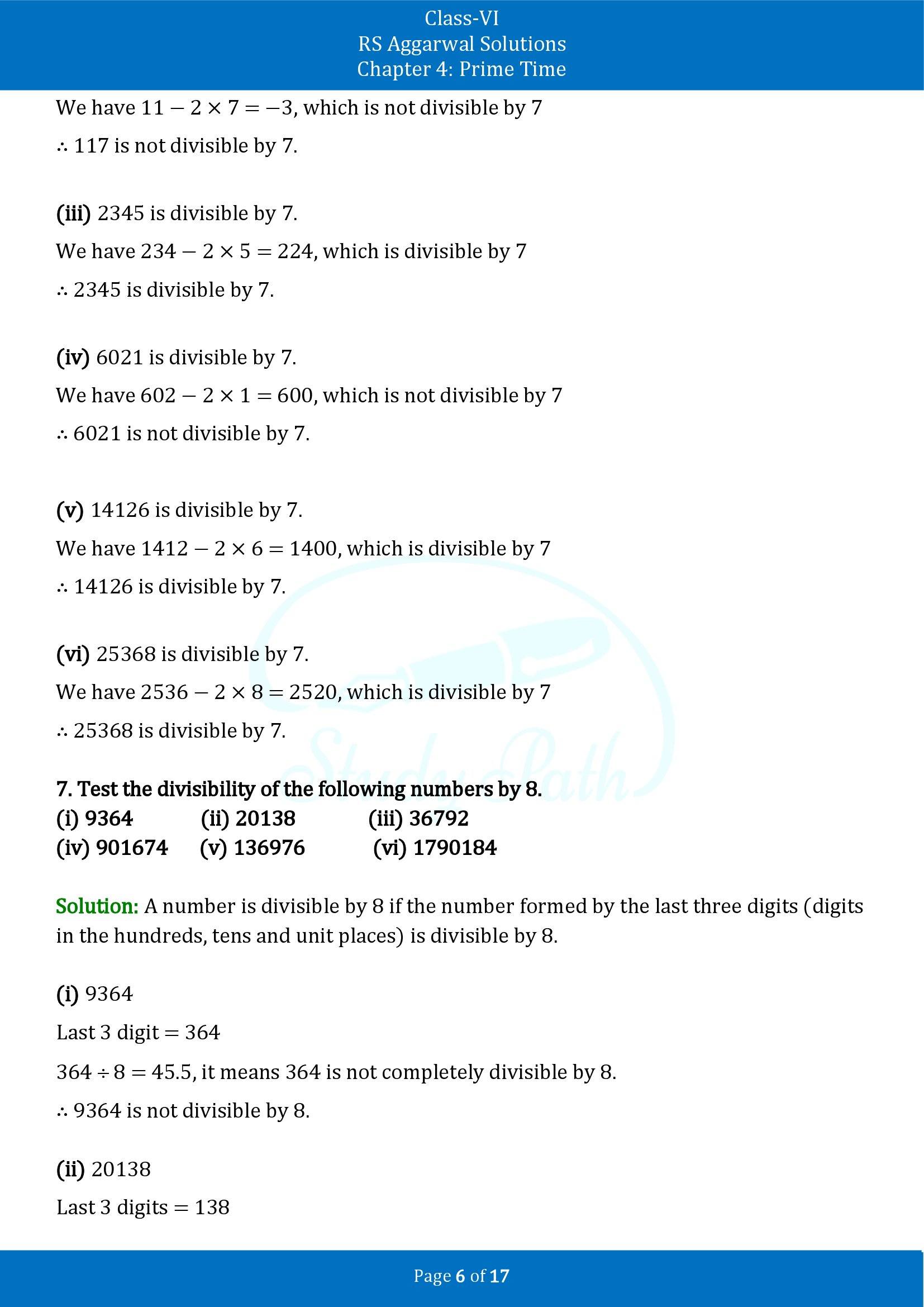 RS Aggarwal Solutions Class 6 Chapter 4 Prime Time Exercise 4B 00006