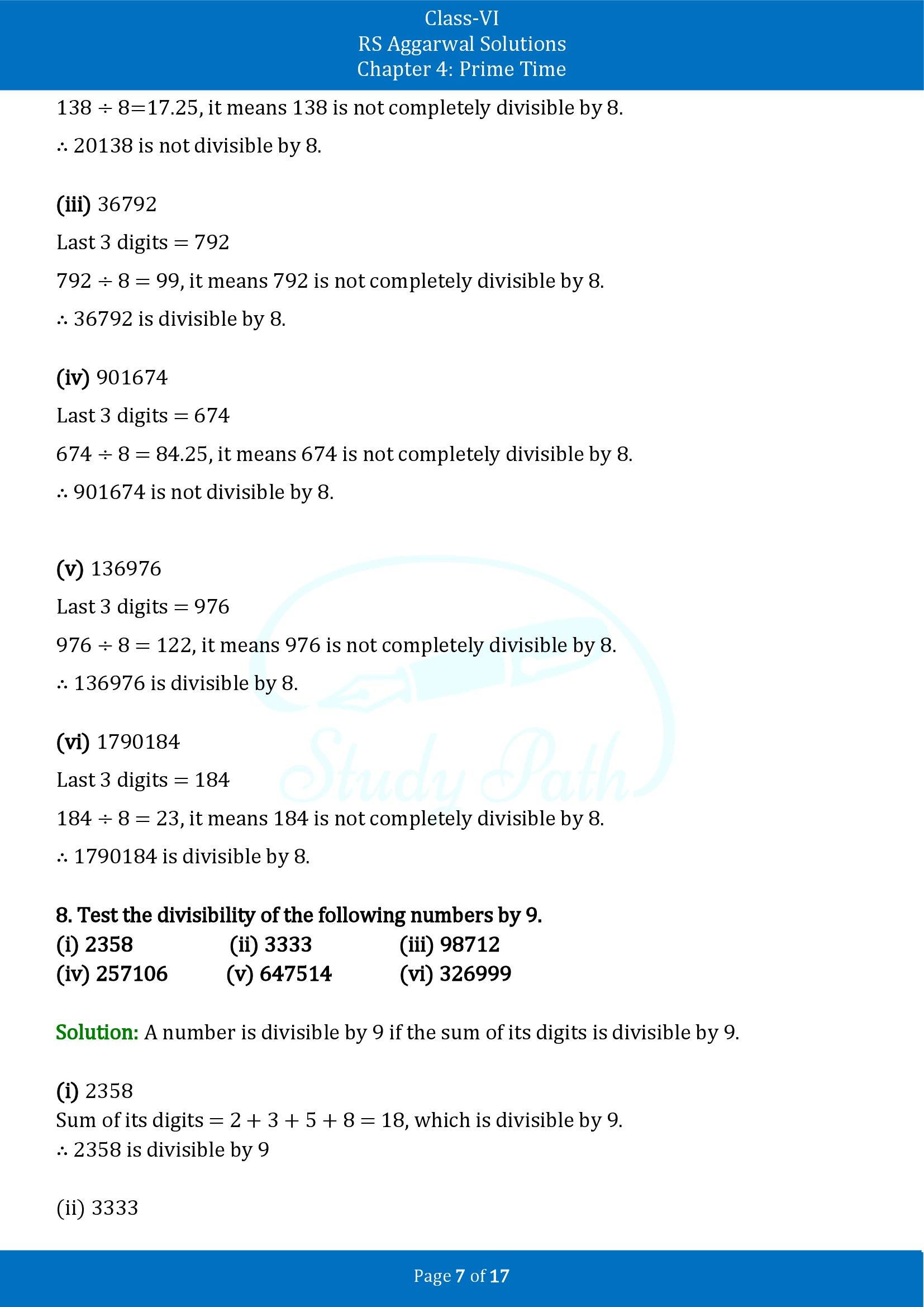 RS Aggarwal Solutions Class 6 Chapter 4 Prime Time Exercise 4B 00007