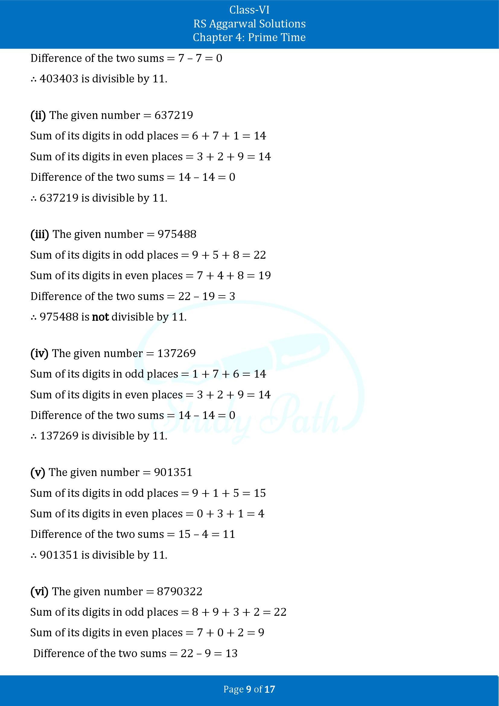 RS Aggarwal Solutions Class 6 Chapter 4 Prime Time Exercise 4B 00009