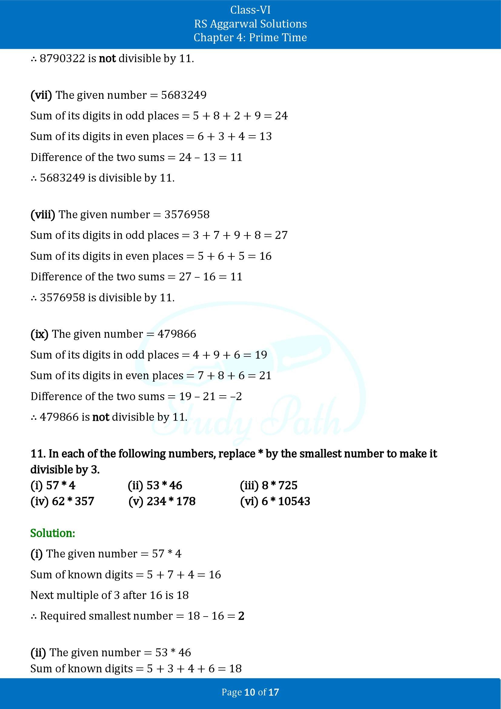 RS Aggarwal Solutions Class 6 Chapter 4 Prime Time Exercise 4B 00010