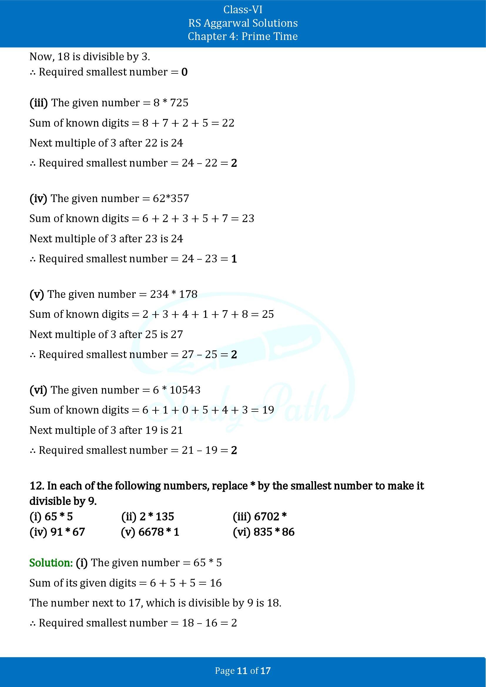 RS Aggarwal Solutions Class 6 Chapter 4 Prime Time Exercise 4B 00011