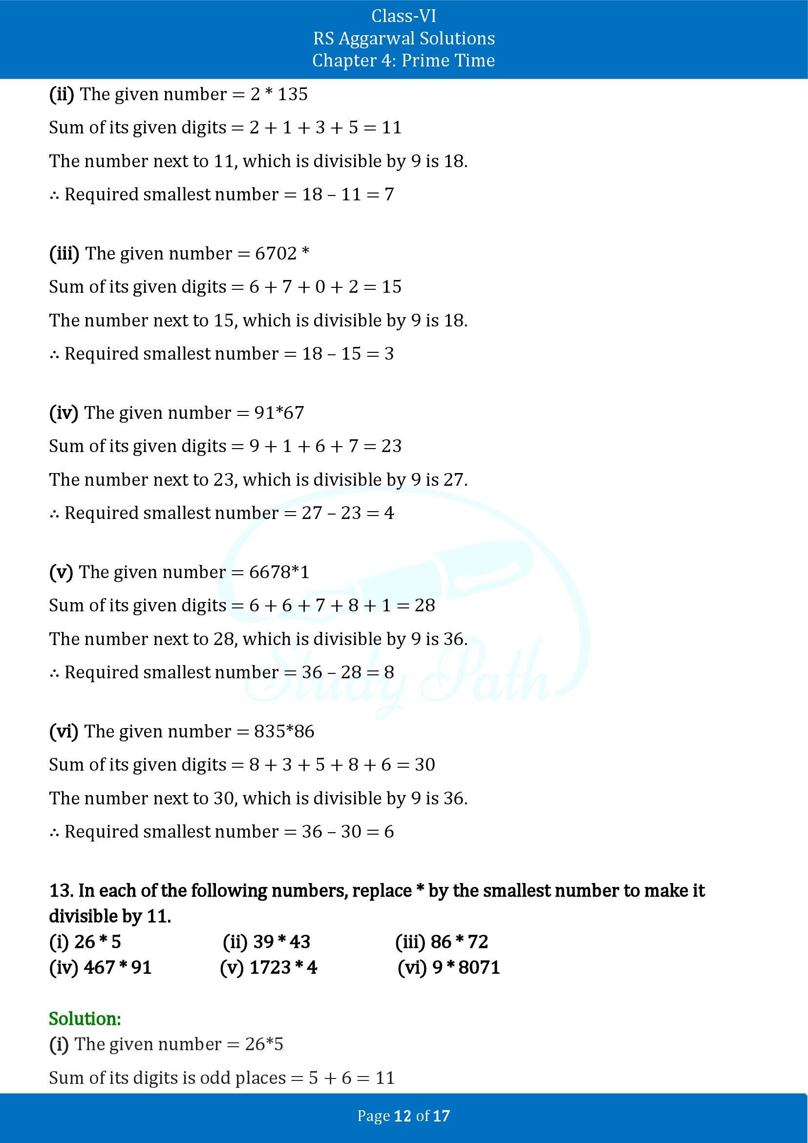RS Aggarwal Solutions Class 6 Chapter 4 Prime Time Exercise 4B 00012