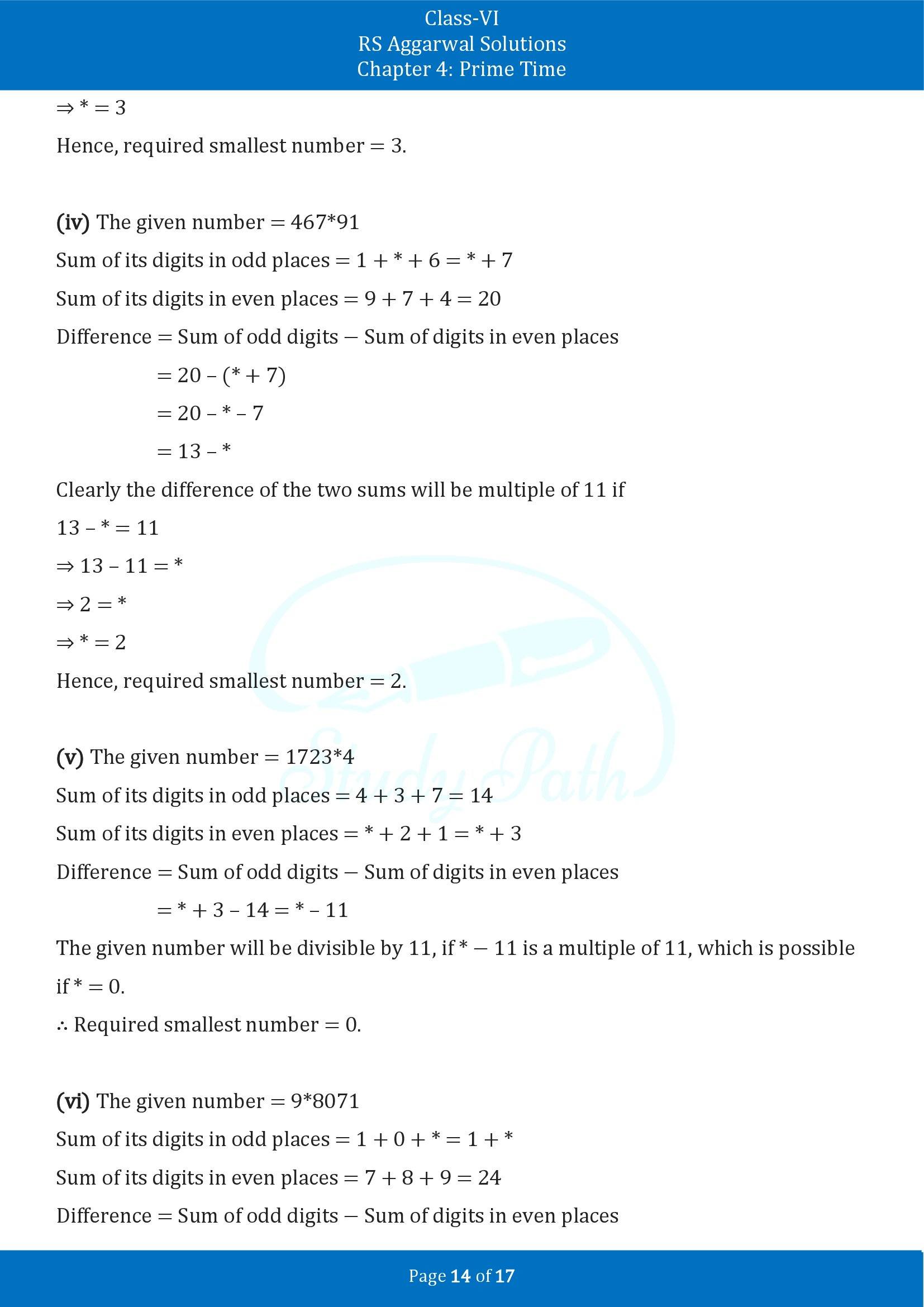 RS Aggarwal Solutions Class 6 Chapter 4 Prime Time Exercise 4B 00014