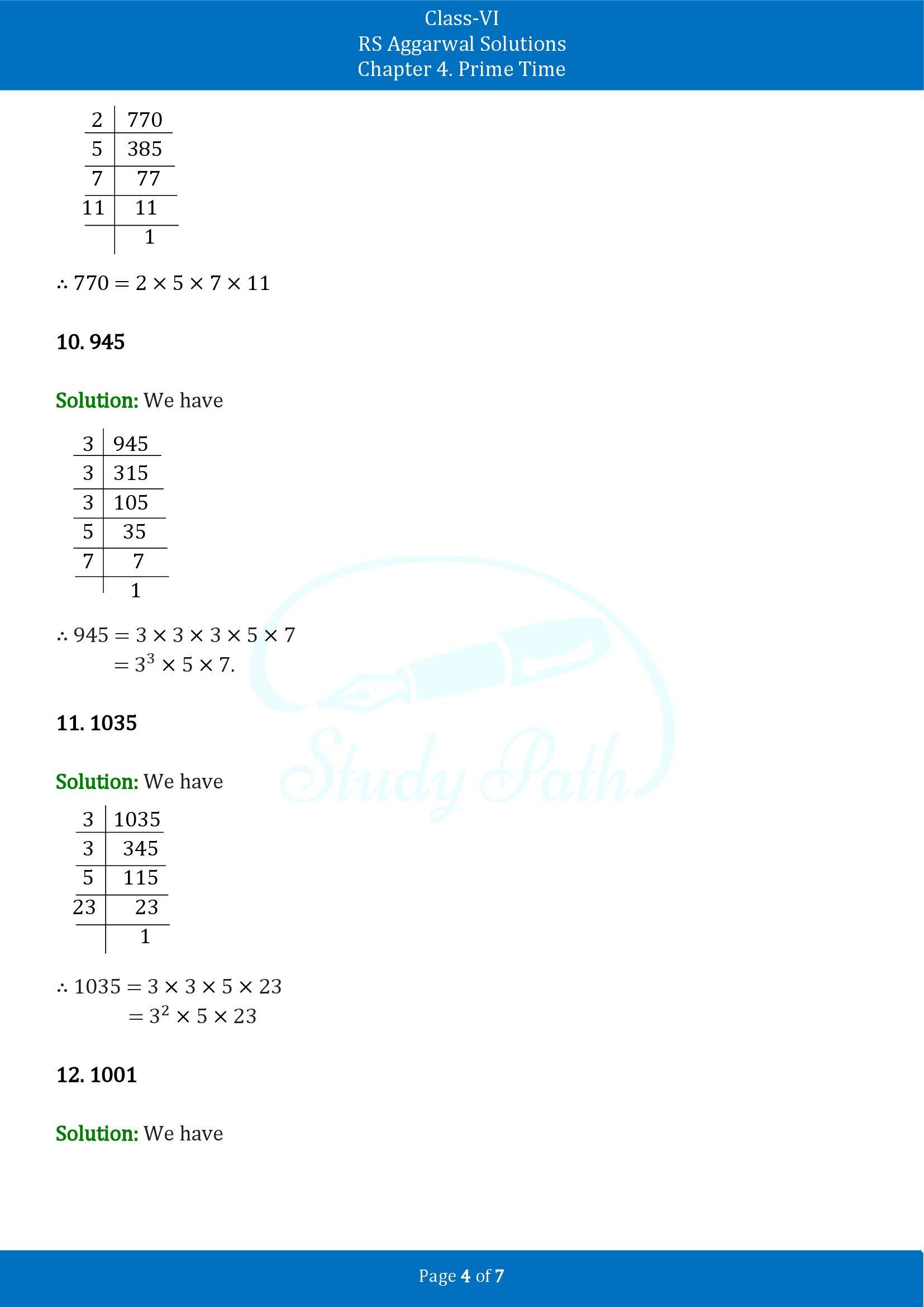 RS Aggarwal Solutions Class 6 Chapter 4 Prime Time Exercise 4C 00004