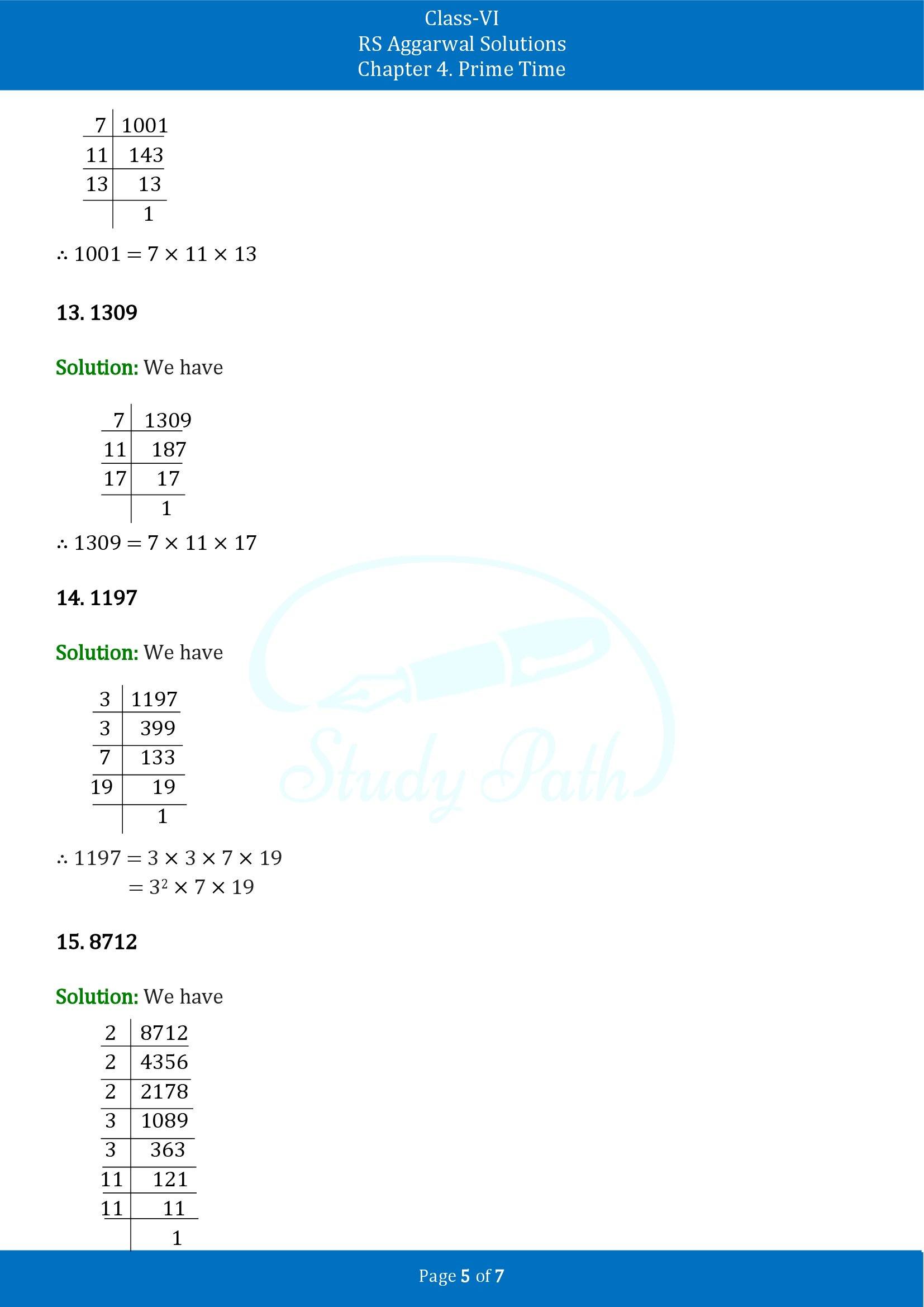 RS Aggarwal Solutions Class 6 Chapter 4 Prime Time Exercise 4C 00005